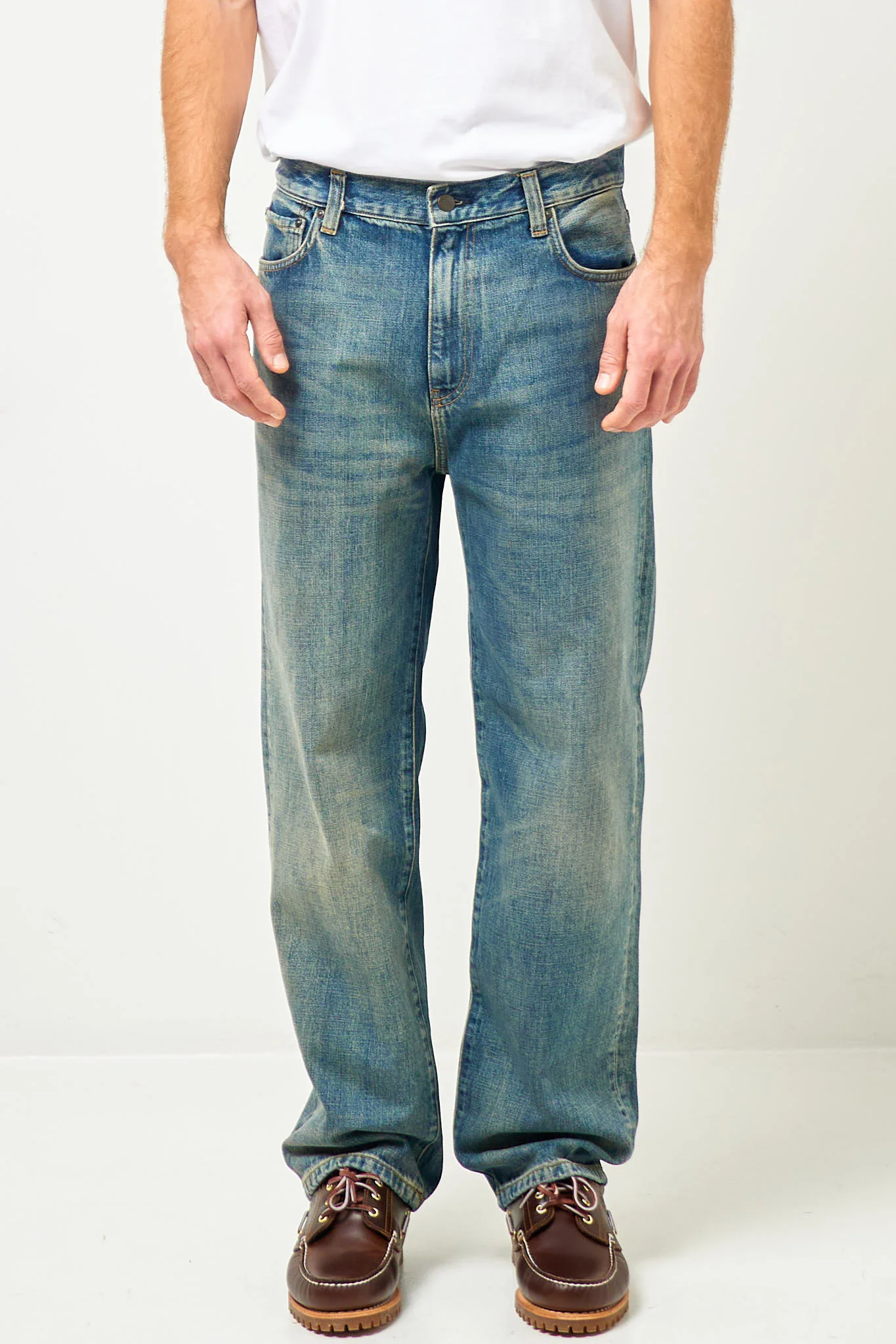 Aaron Pant Camaro Blue Worn