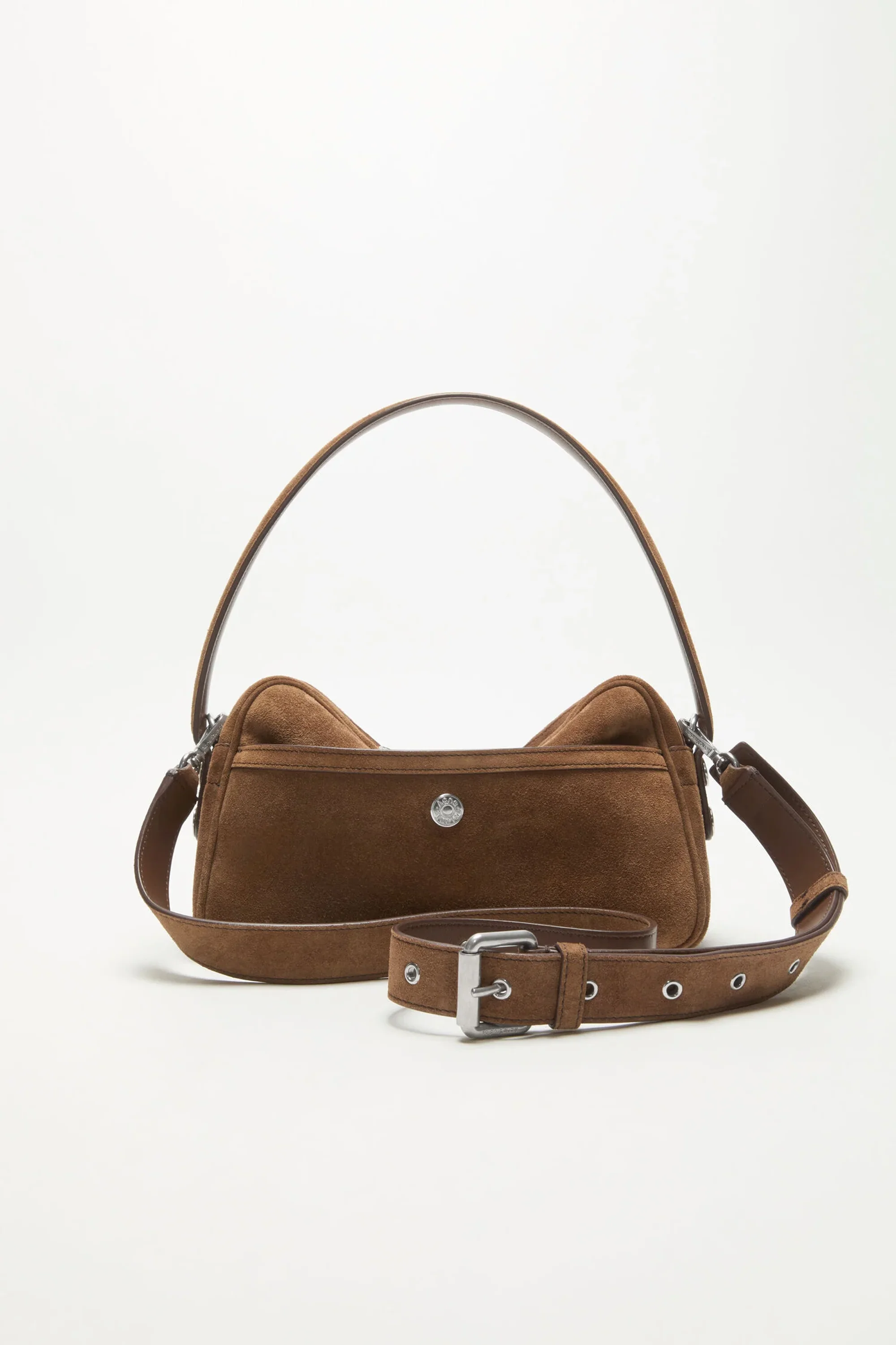 Camero Party Suede Bag Cognac Brown - Image 5