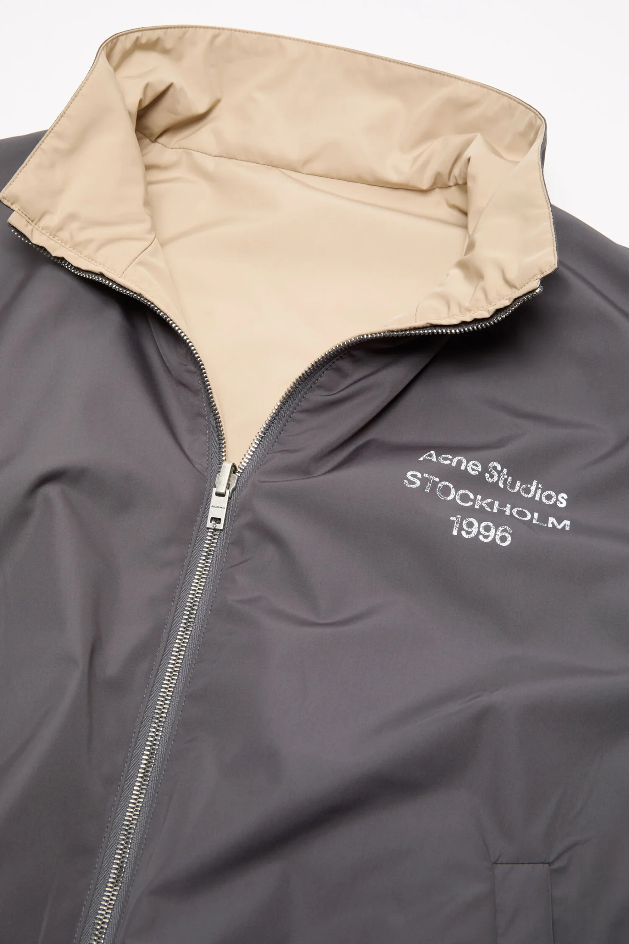 Reversible Logo Jacket Beige - Image 2