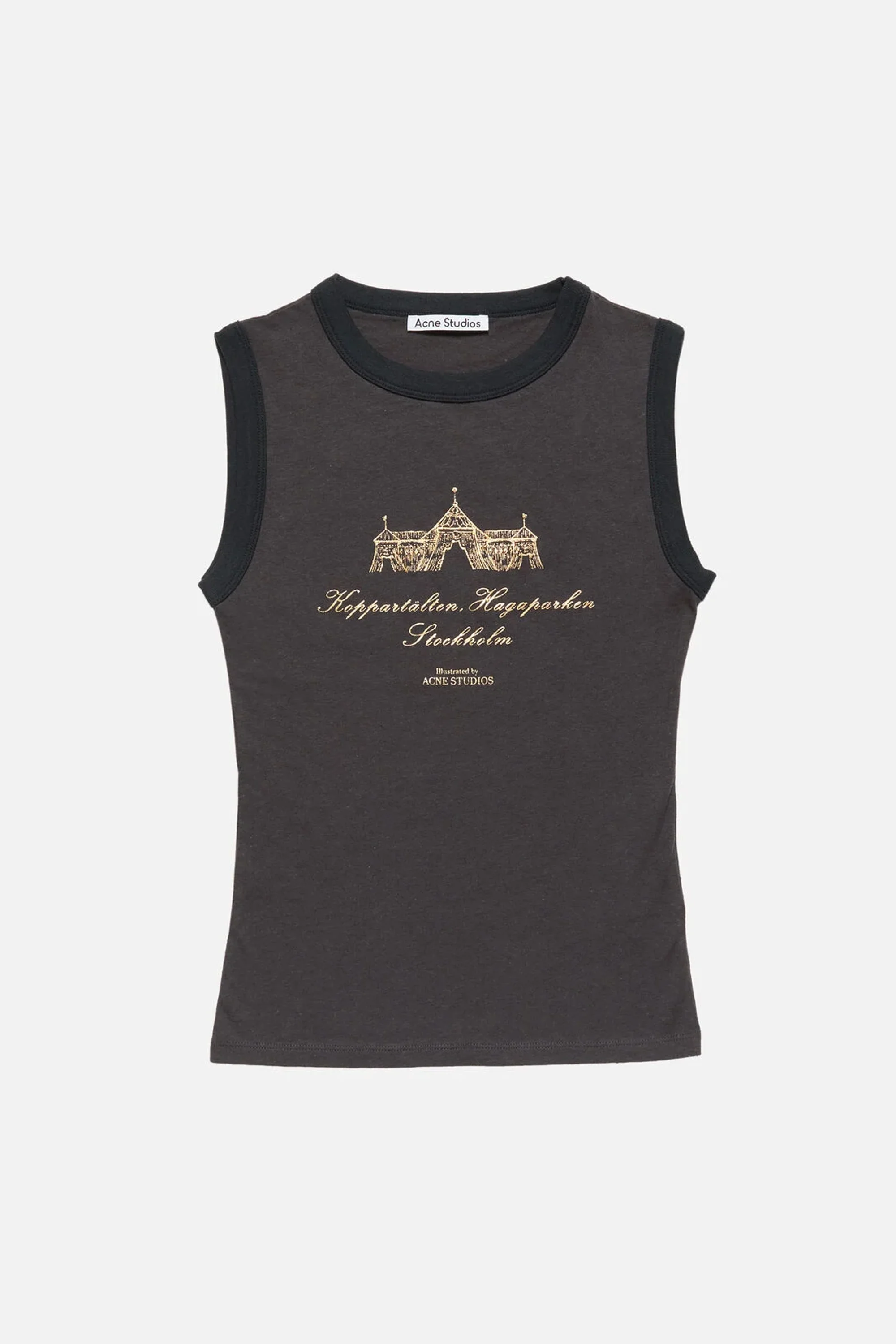 Graphic Tank Top Anthracite Grey