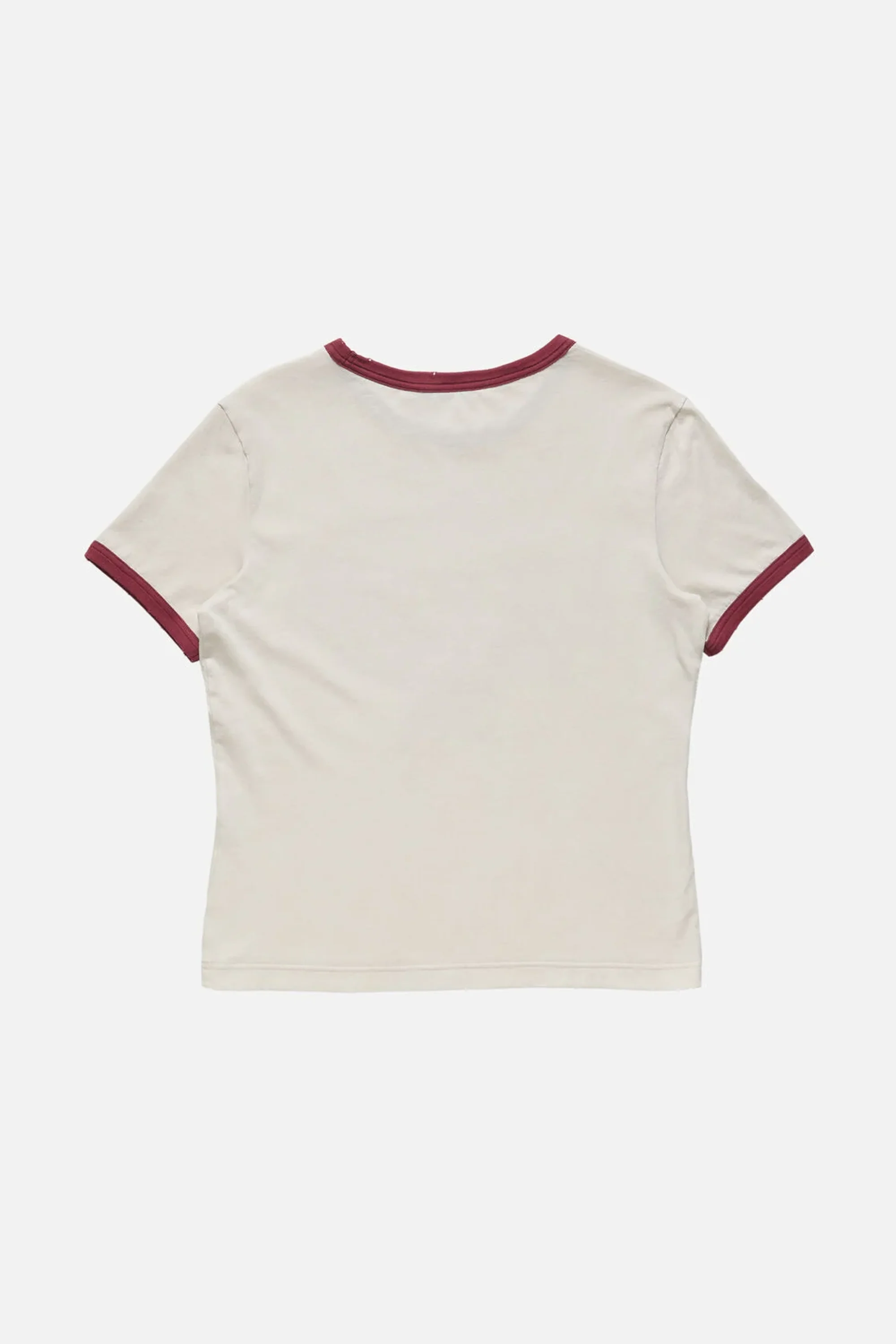 Graphic T-Shirt Off White/Burgundy - Image 3