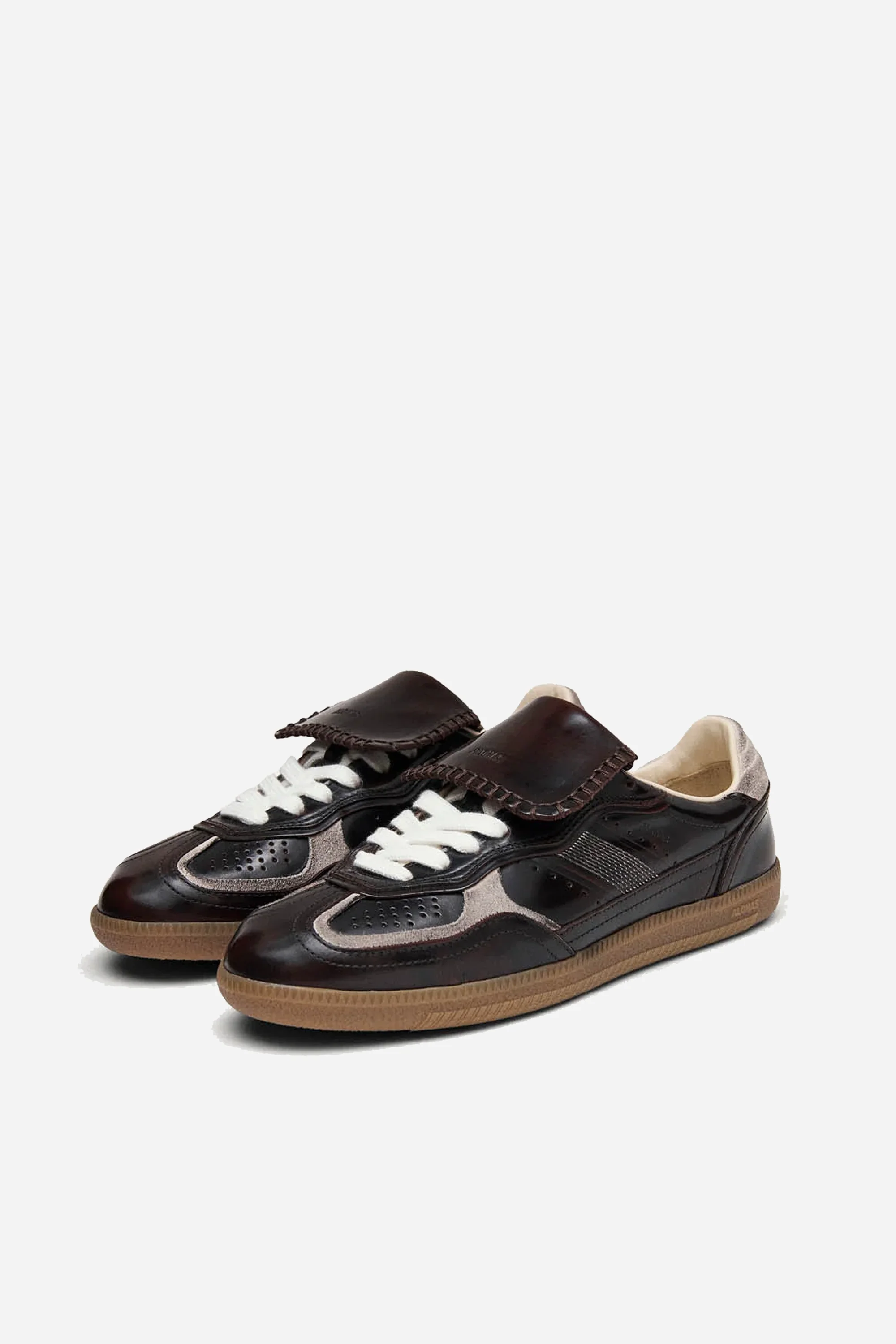 Tb.490 Club Brushed Dark Chocolate Leather Sneakers - Image 3