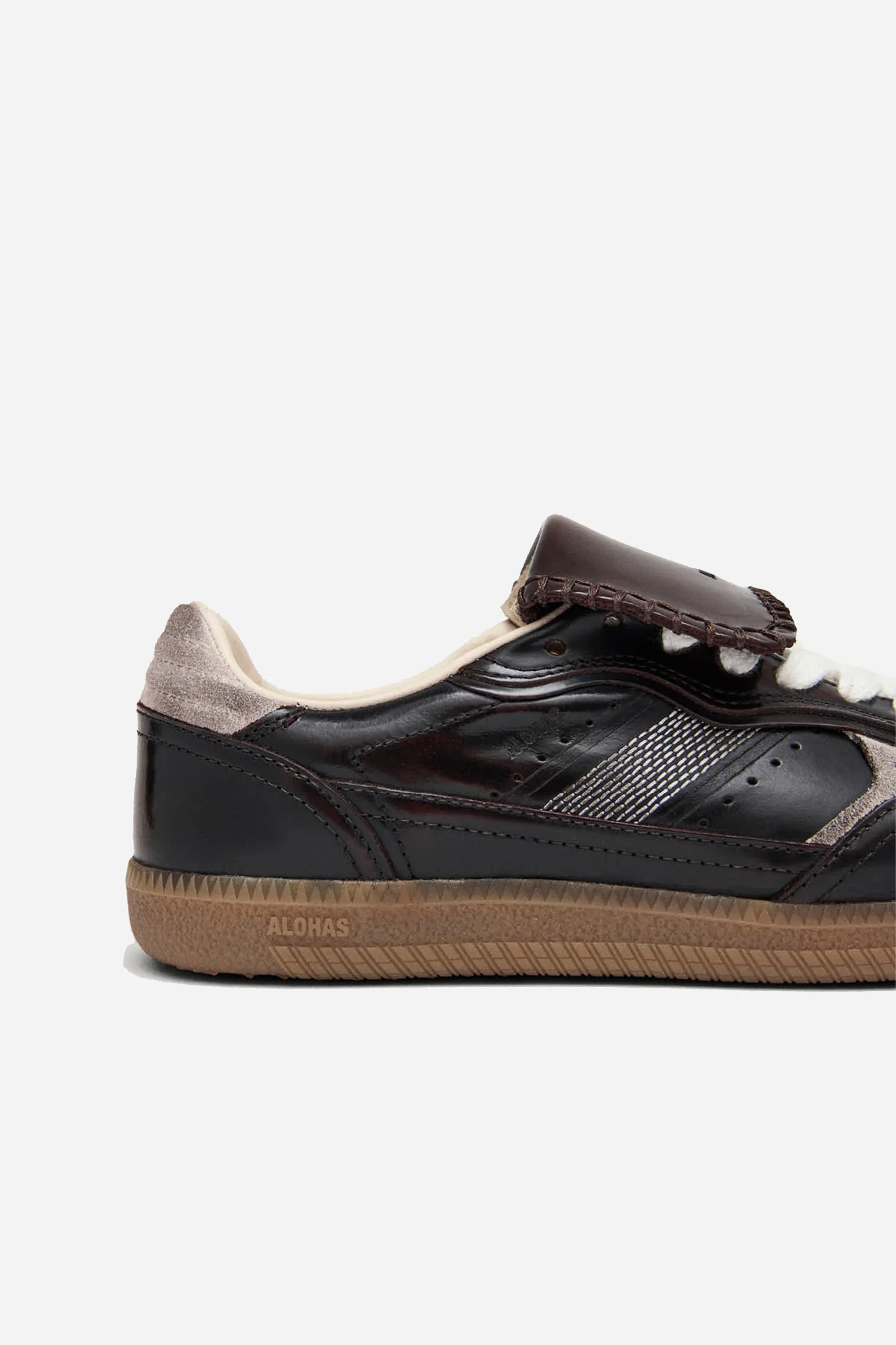 Tb.490 Club Brushed Dark Chocolate Leather Sneakers - Image 4