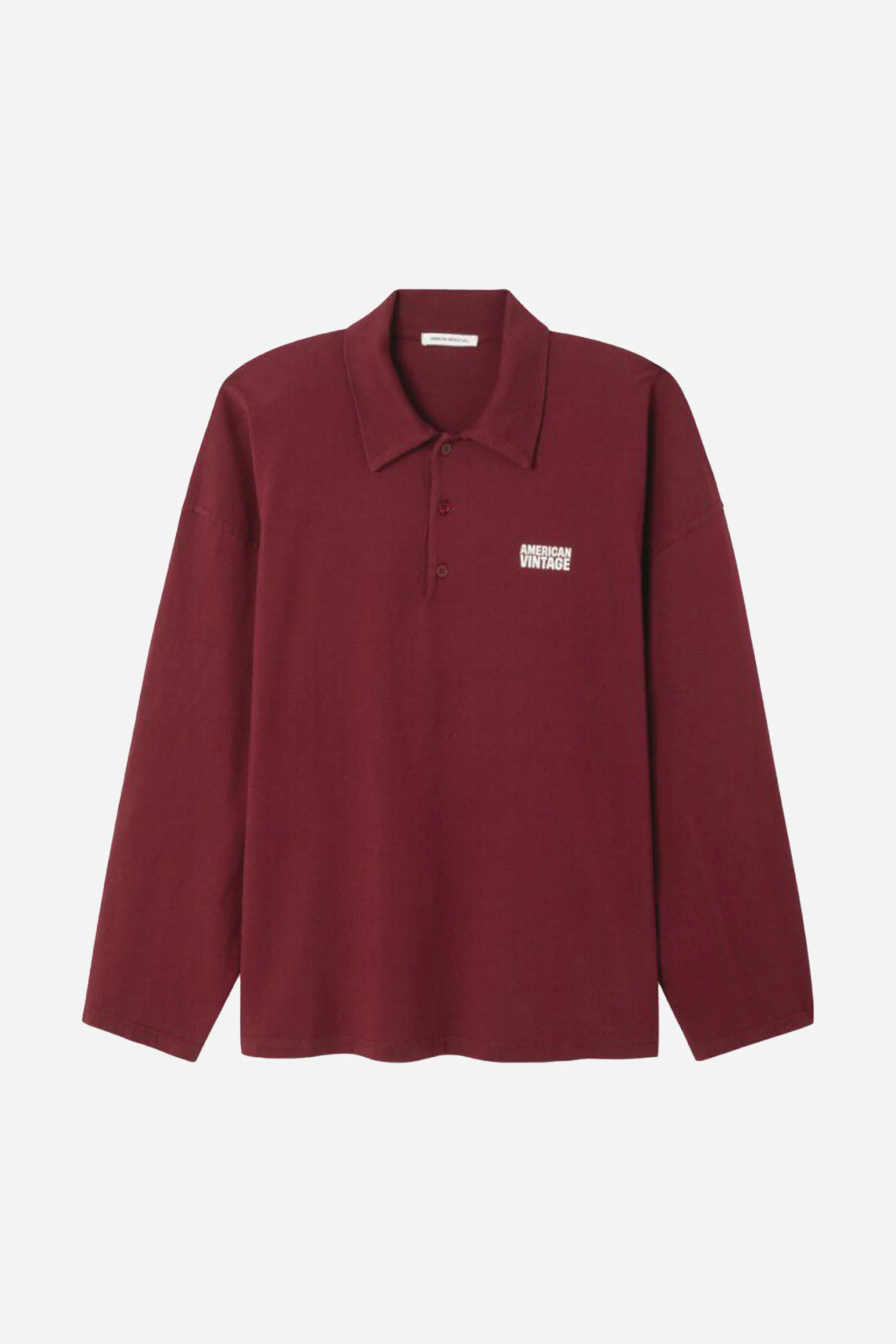 Gixy Polo Long Sleeve T-Shirt Mahogany
