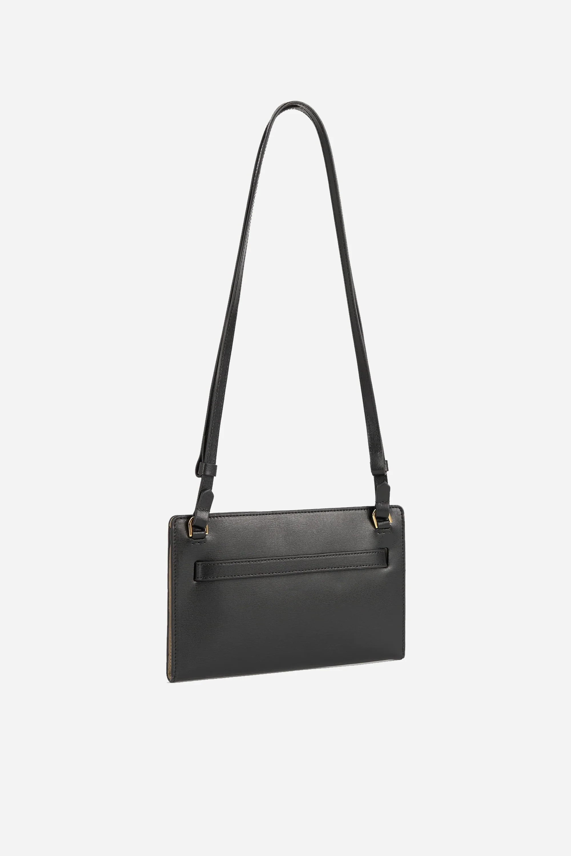 Belted Leather Crossbody Black - Image 6