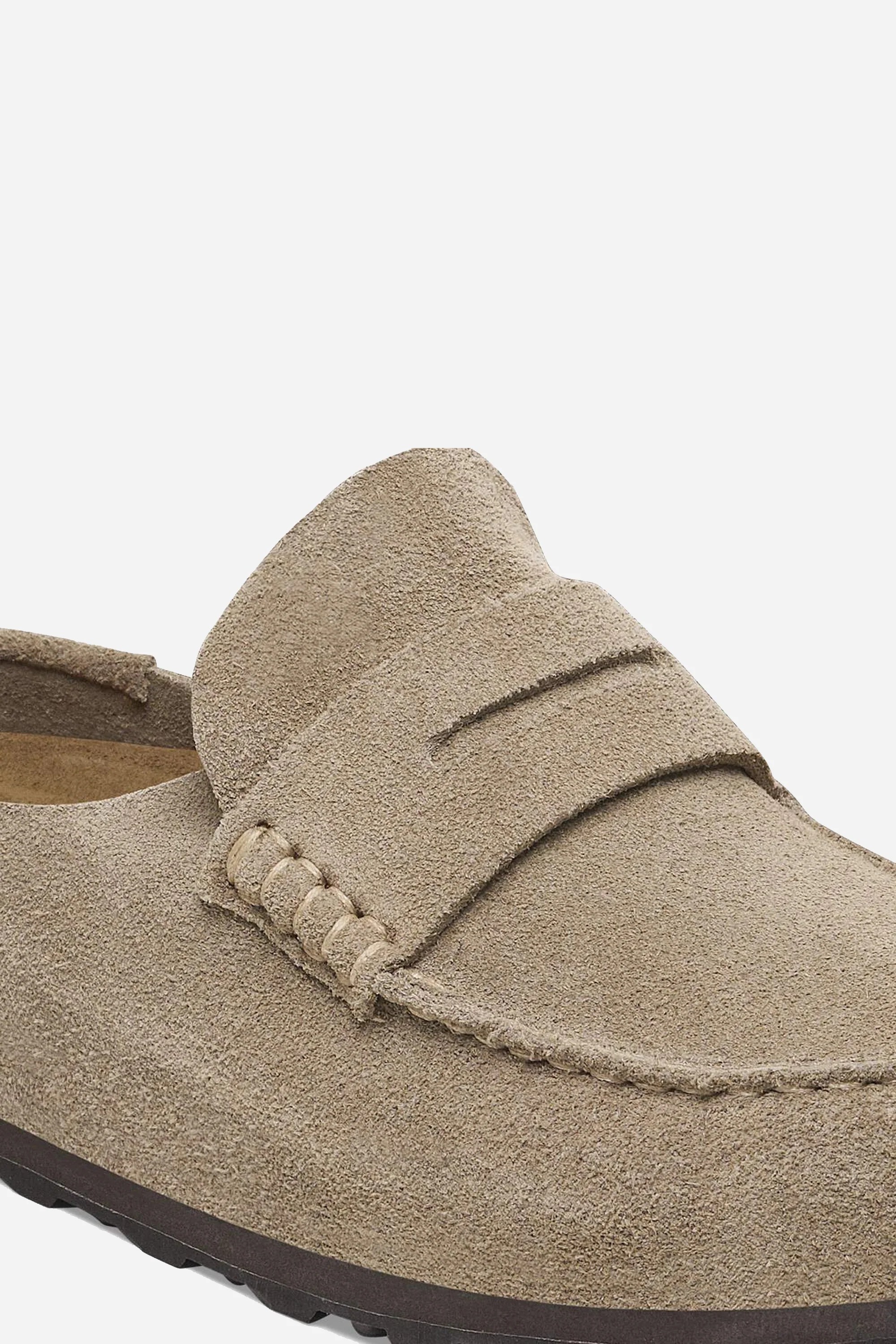 Naples Wrapped Suede Leather Taupe Narrow - Image 3