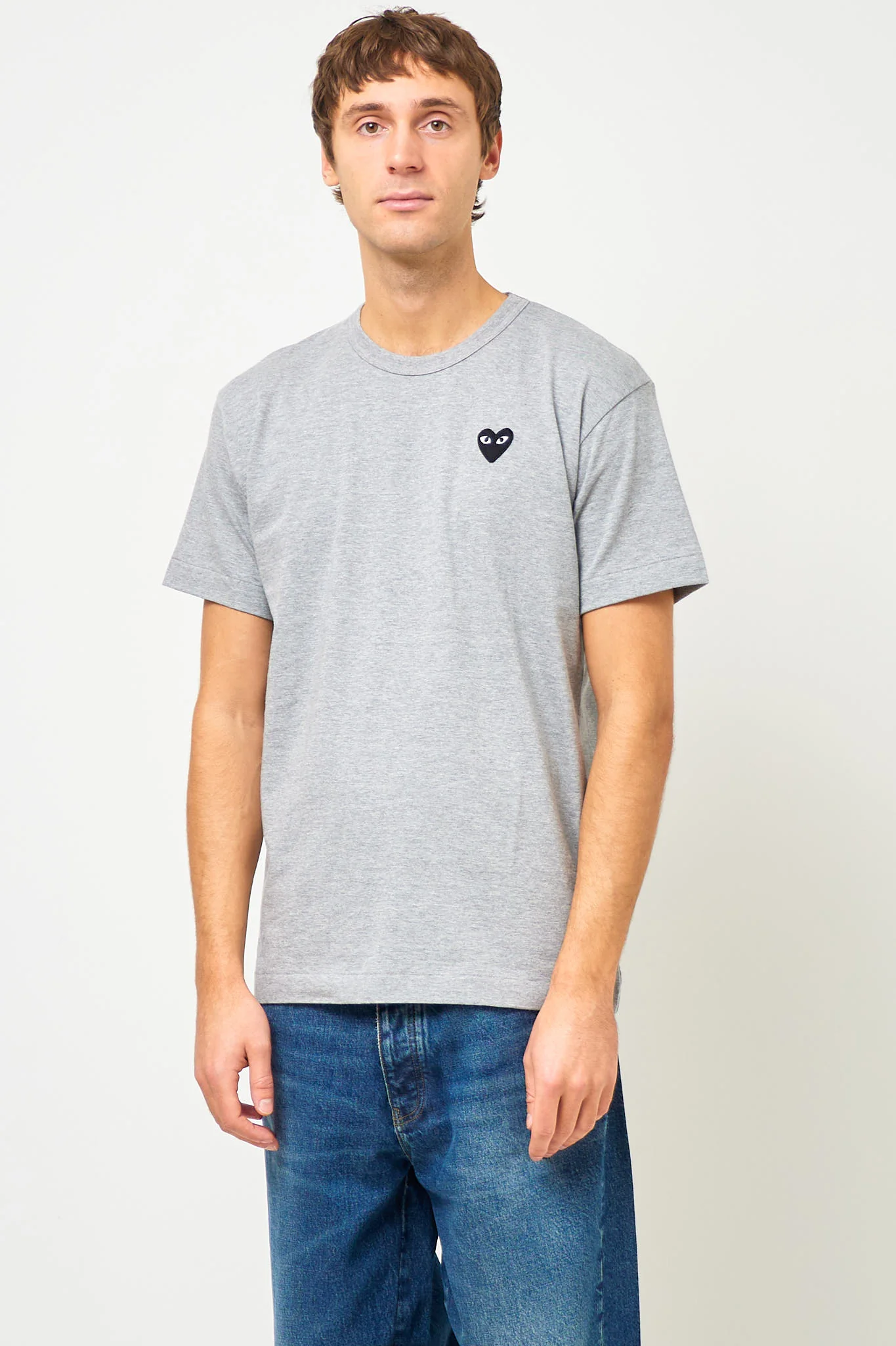 Black Heart T-shirt Grey - Image 4