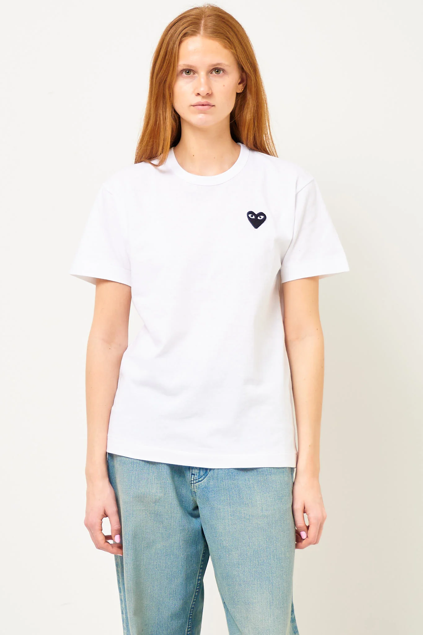 Black Heart T-shirt White - Image 6