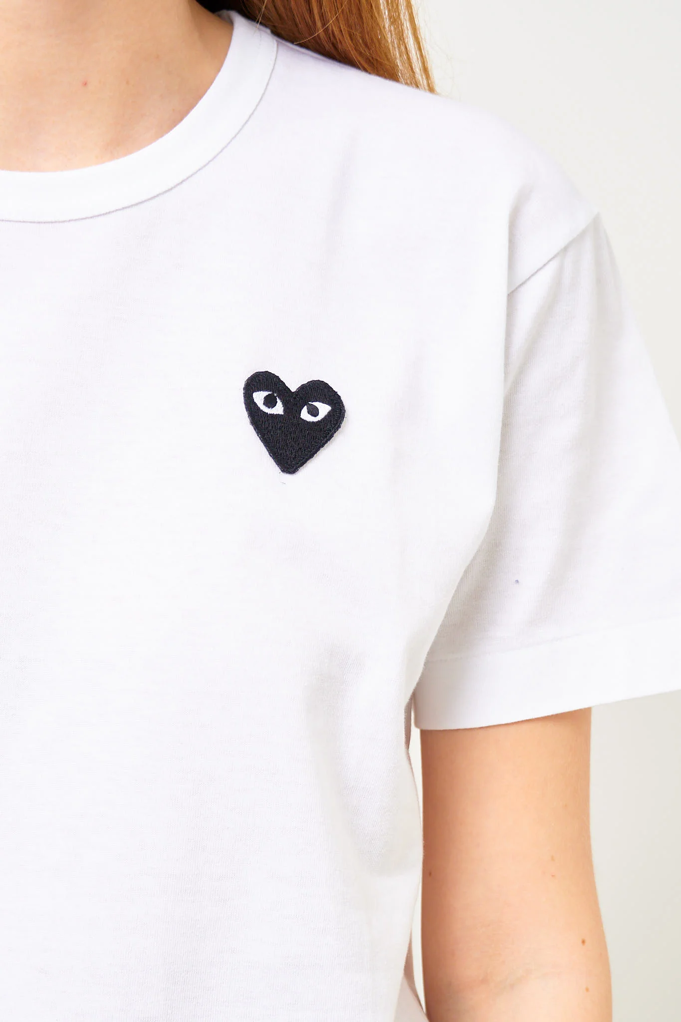 Black Heart T-shirt White - Image 7