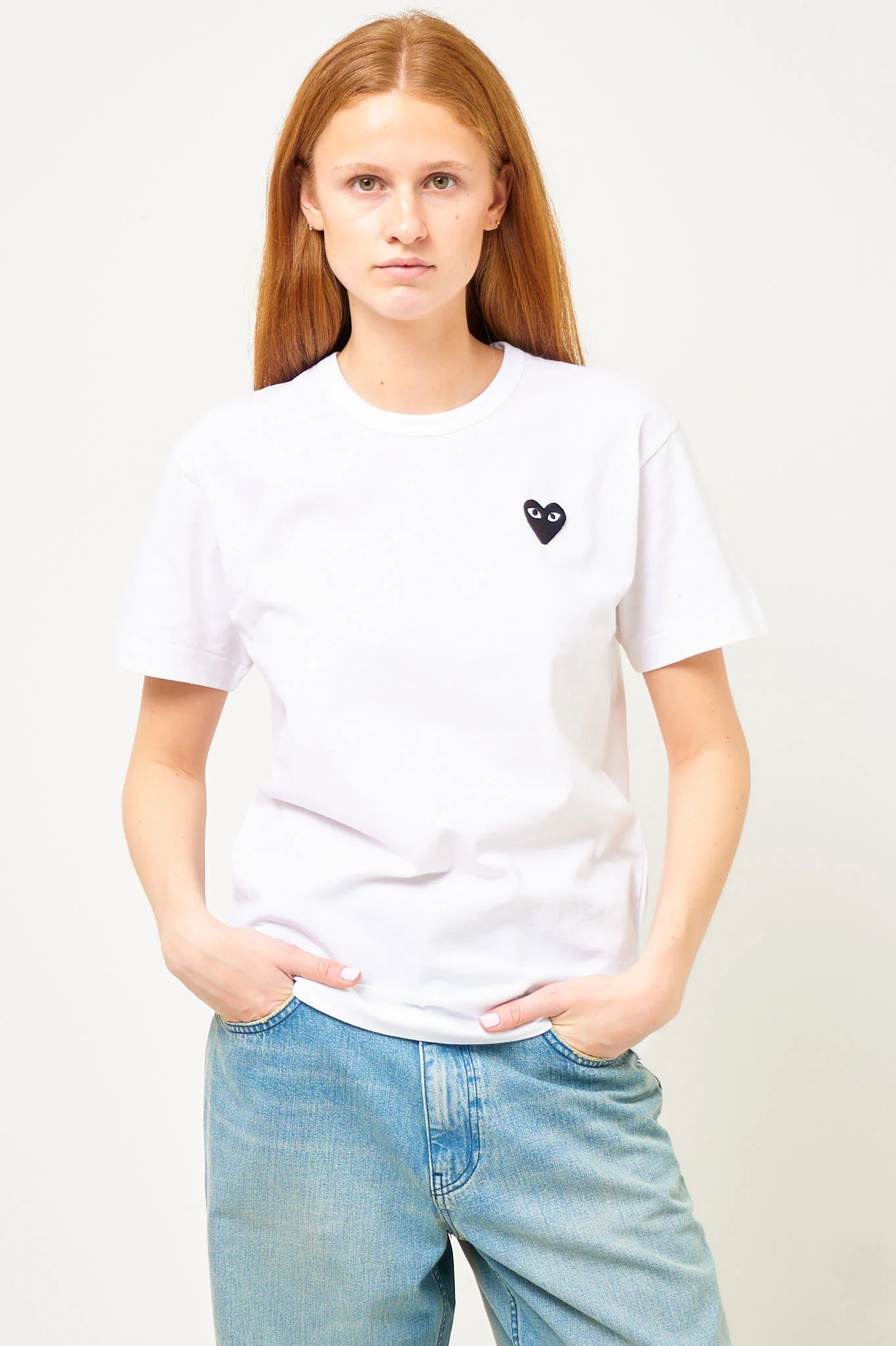 Black Heart T-shirt White - Image 9