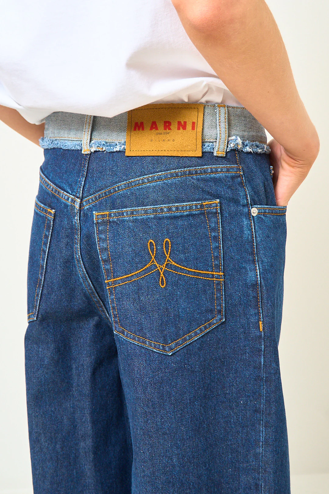 Blue Denim Inside-Out Jeans - Image 4