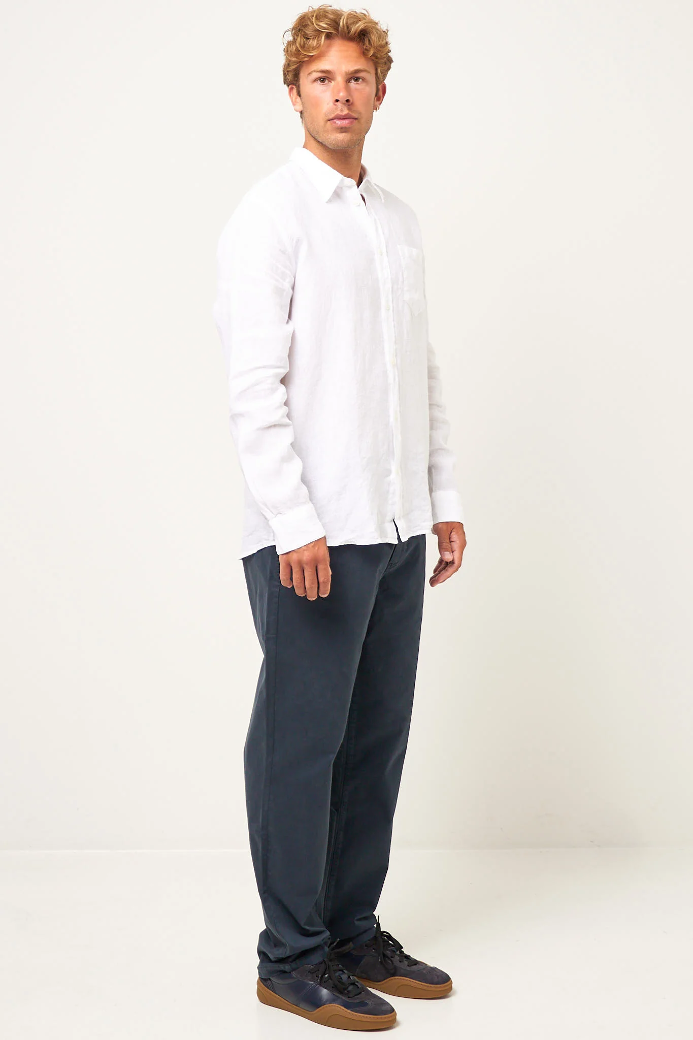 Brook Shirt Linen Optic White - Image 5