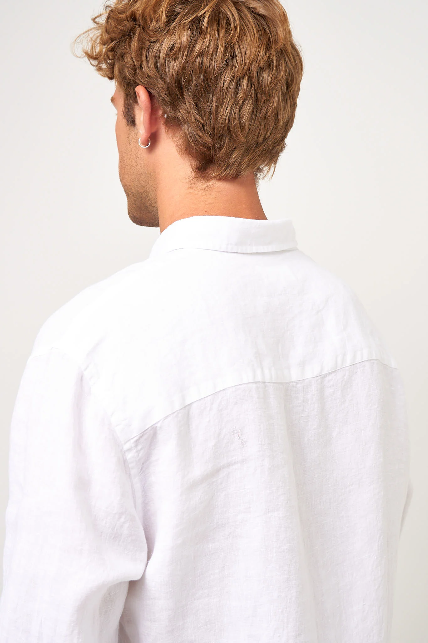 Brook Shirt Linen Optic White - Image 6