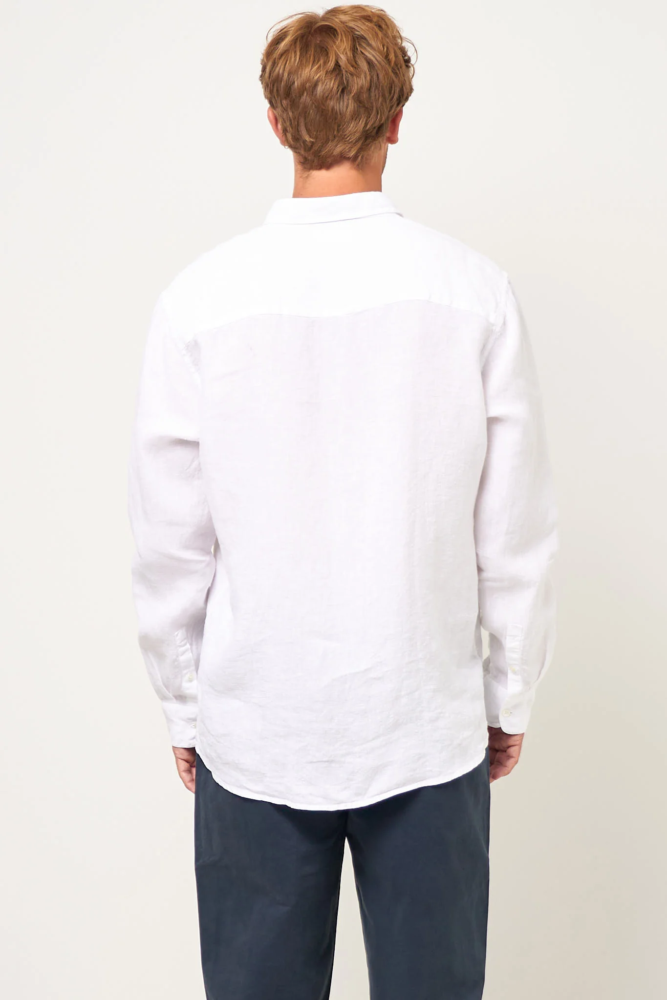 Brook Shirt Linen Optic White - Image 8