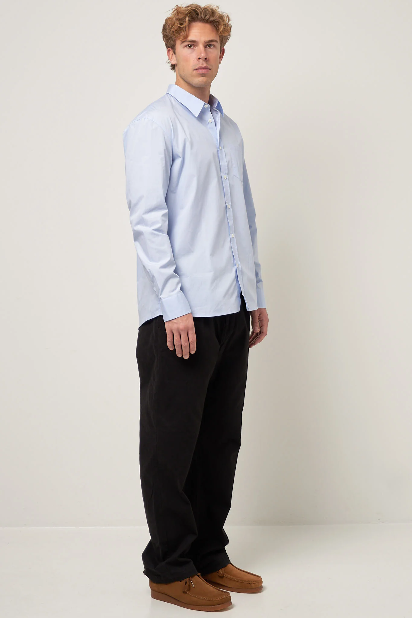 Brook Shirt Solid Light Blue - Image 5