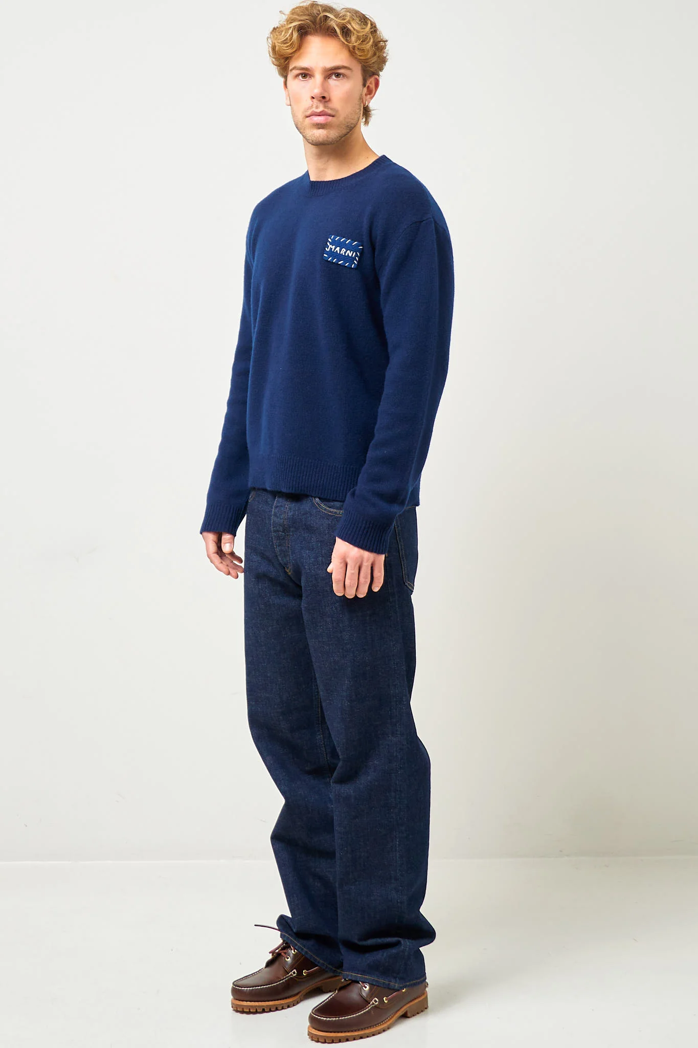 Cashmere Logo Sweater Ink - Image 3