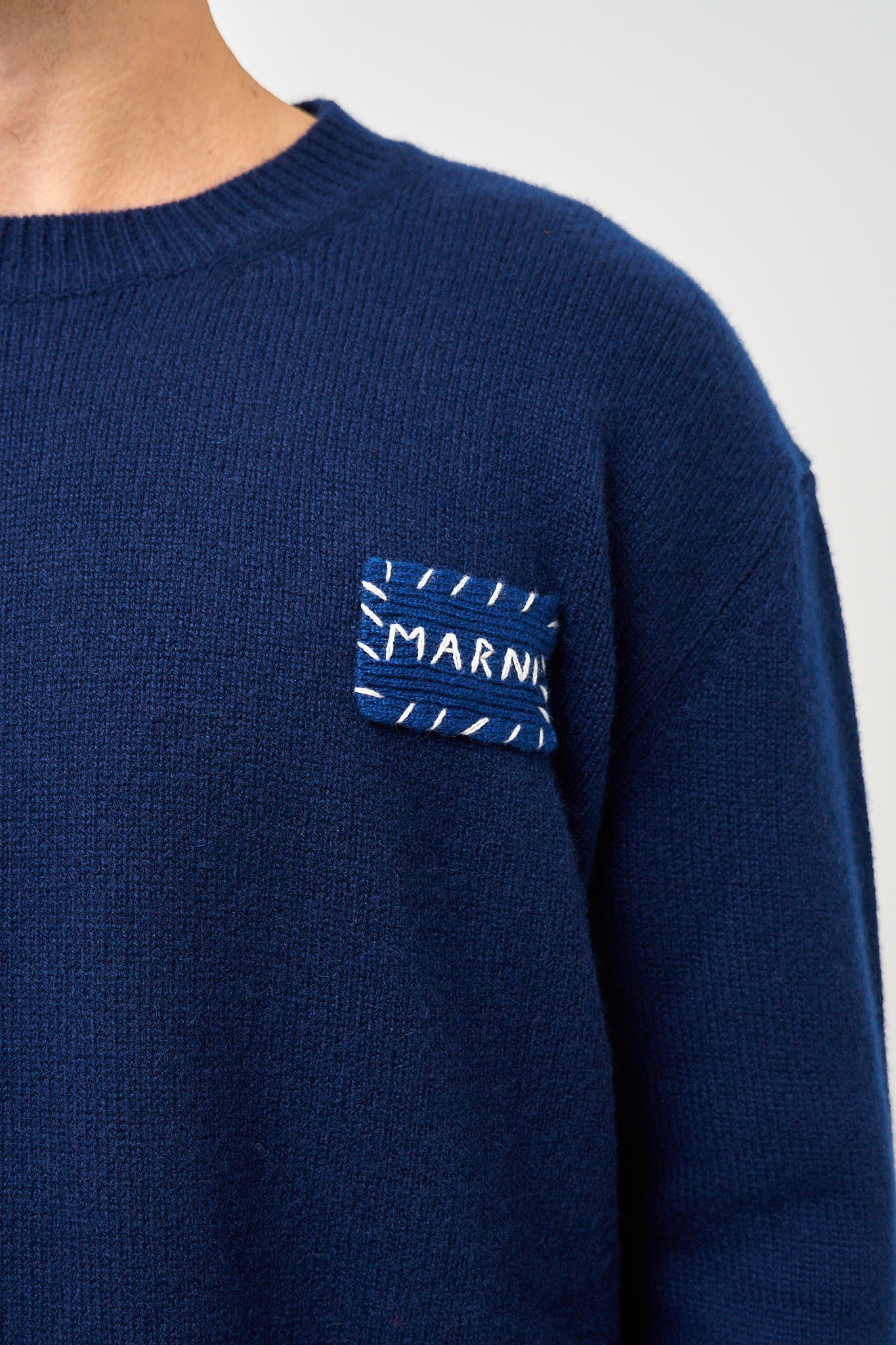 Cashmere Logo Sweater Ink - Image 5