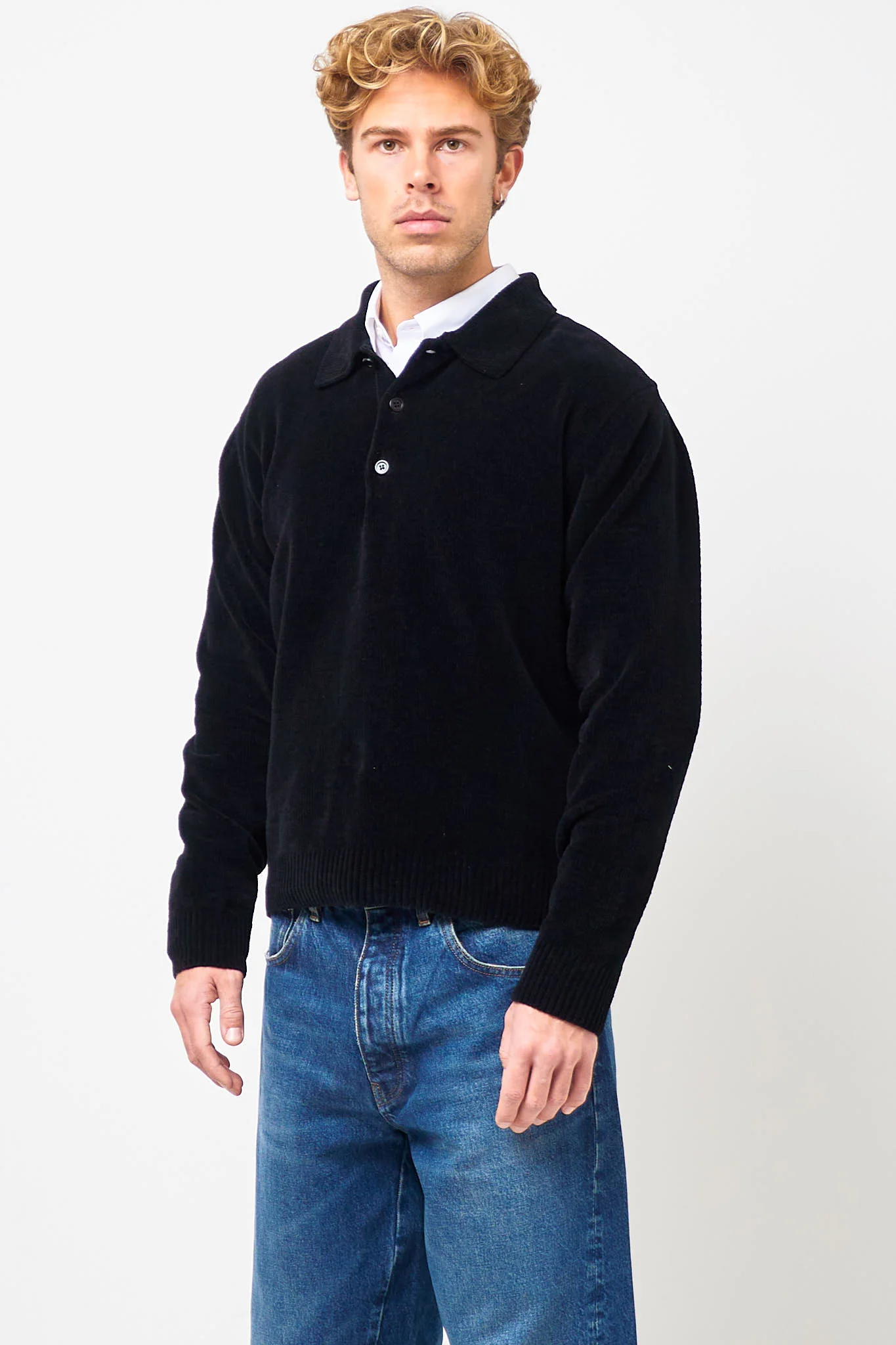 Chenile Polo Black - Image 4