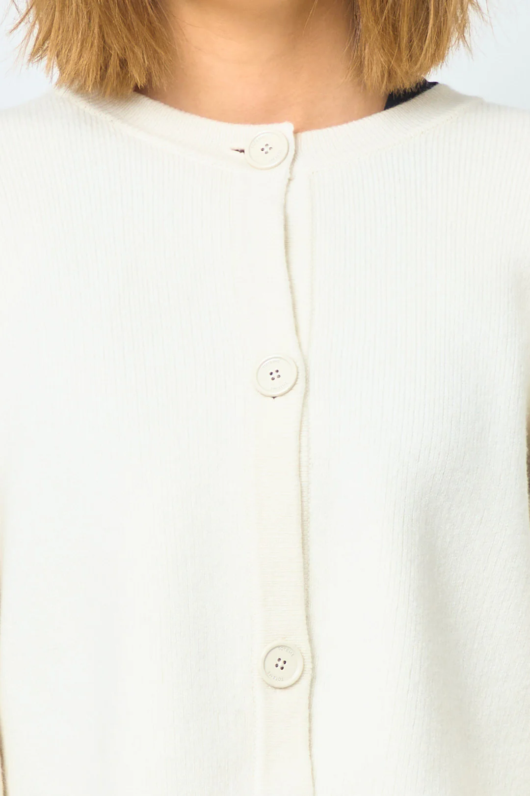 Cropped Oversized Cardigan Milk - Image 3