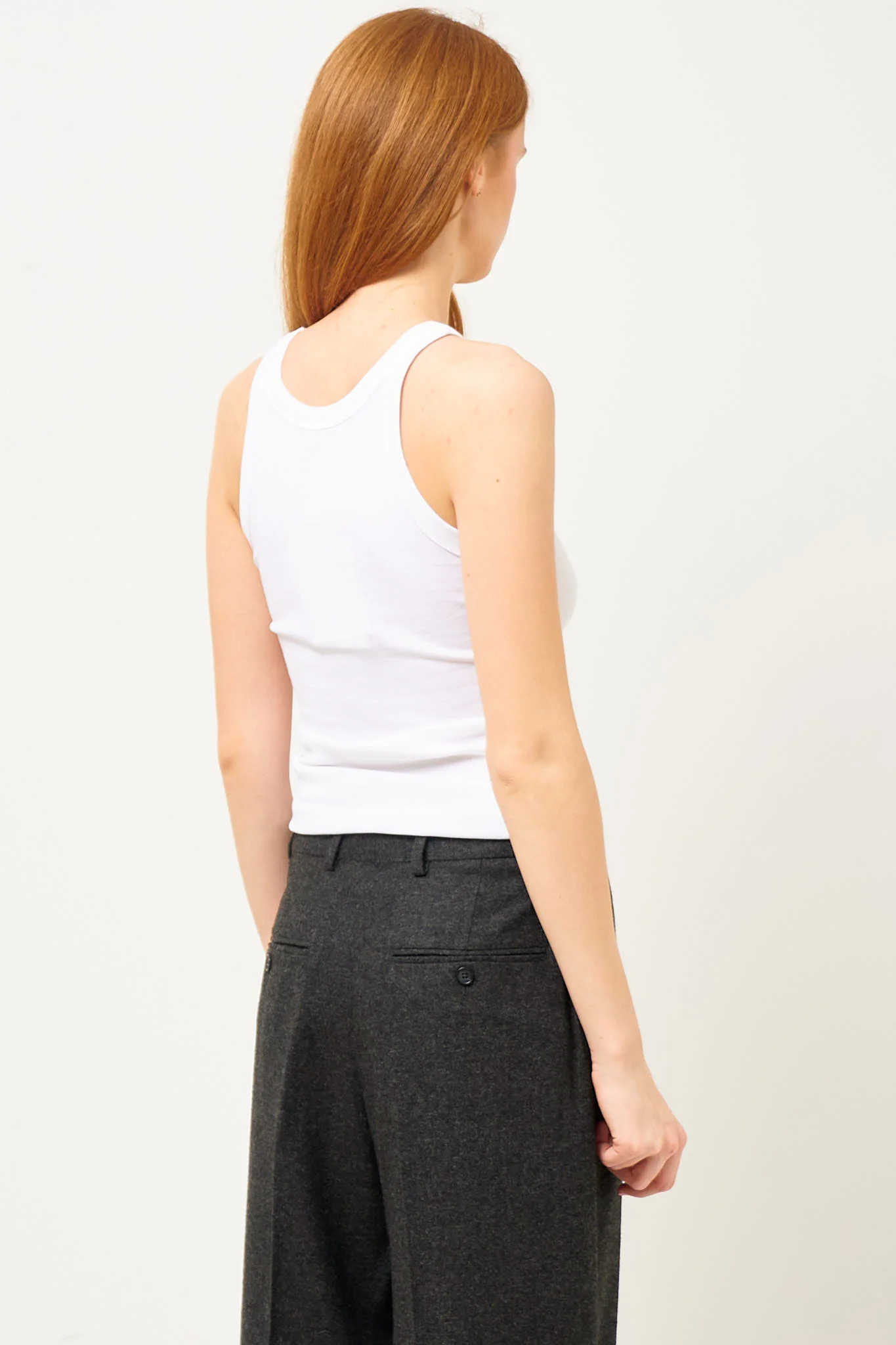 Curved Rib Tank White - Image 6
