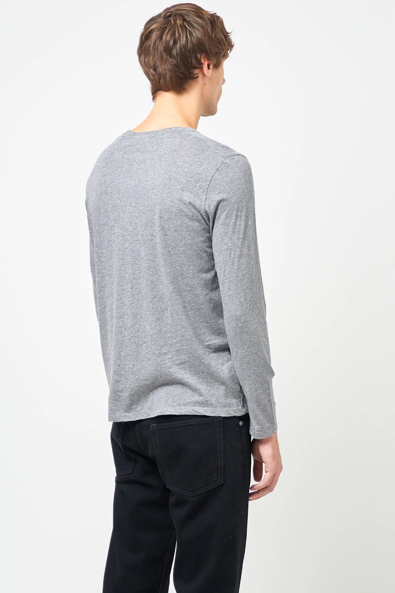 Decatur LS T-shirt Grey Melange - Image 5