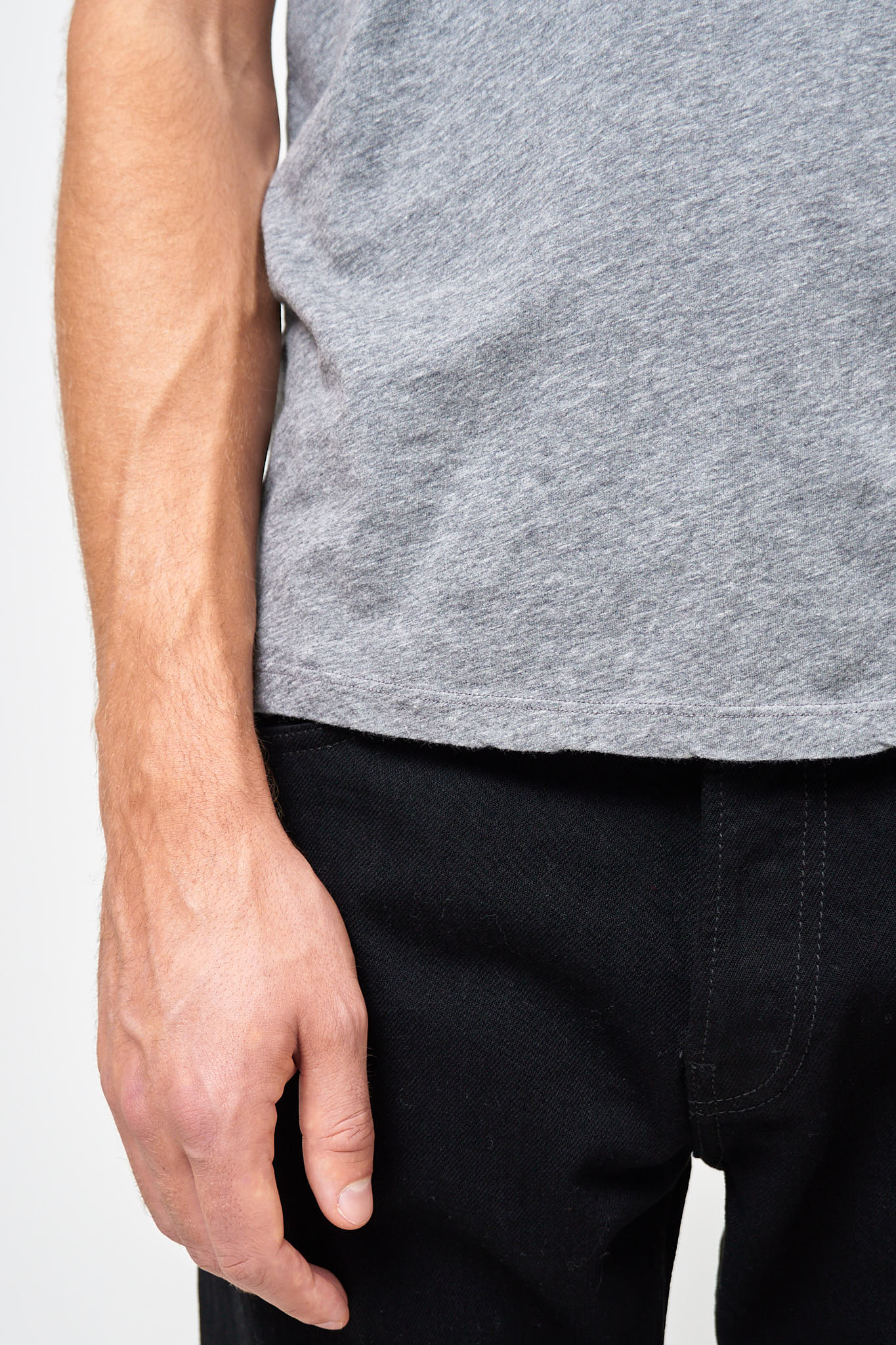 Decatur T-shirt Grey Melange - Image 5