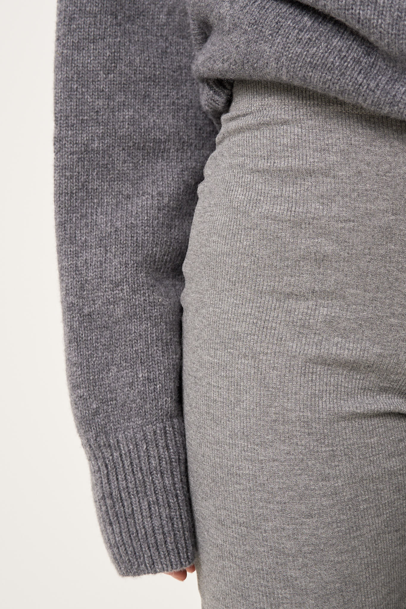 Drapped Leggings Dark Grey Melange - Image 5
