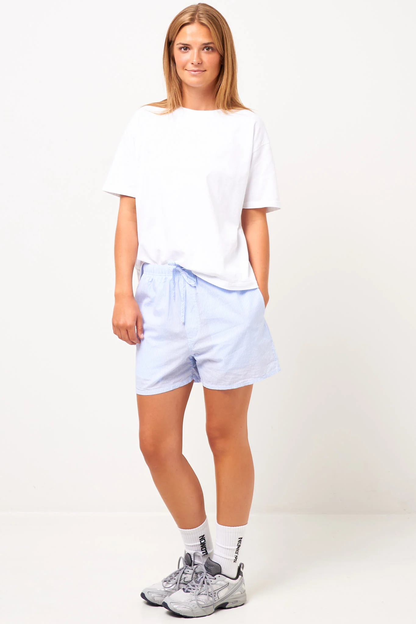 Eluabird Shorts Blue Stripe - Image 2