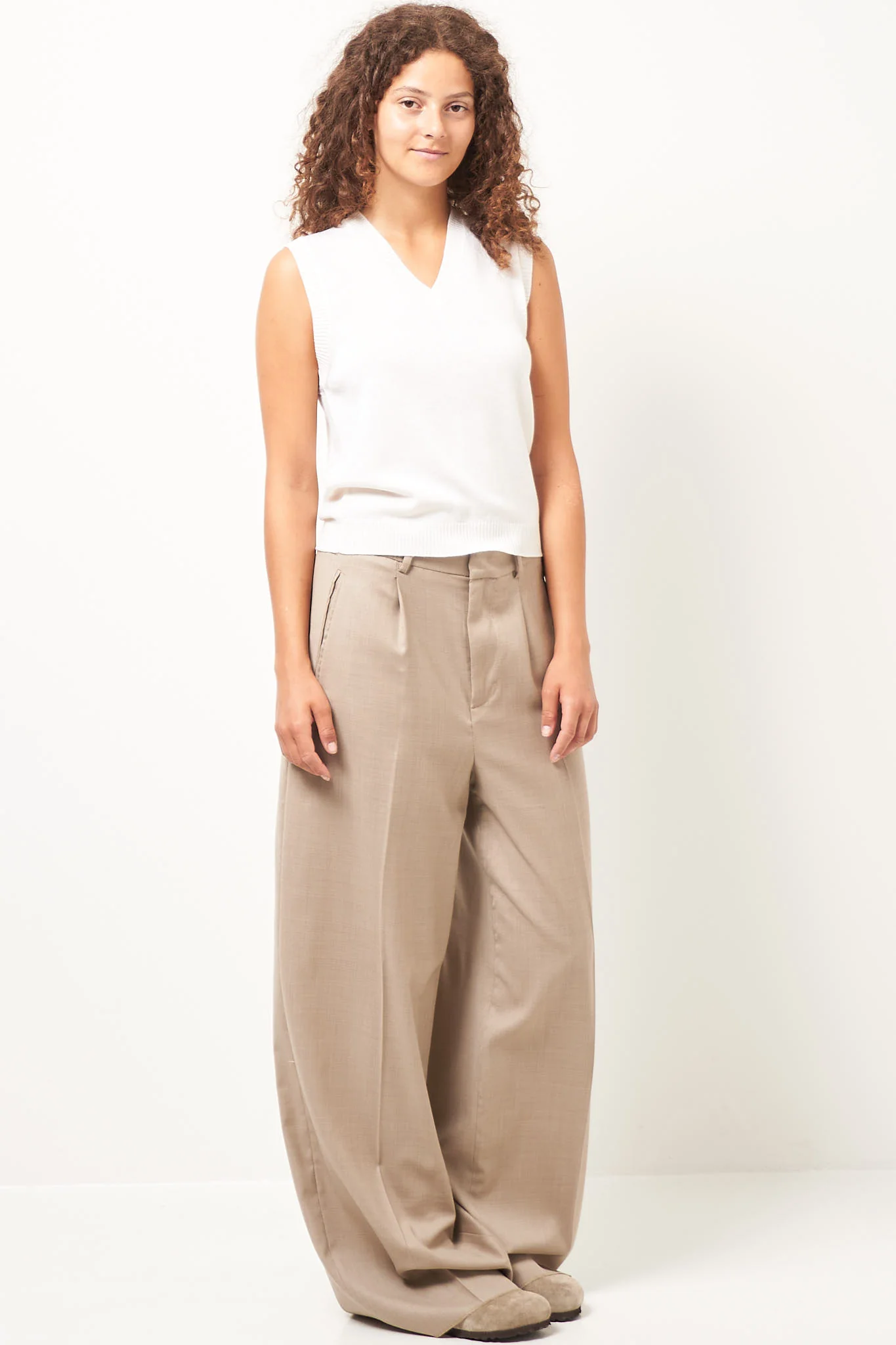 Ester Silk Vest Off White - Image 4