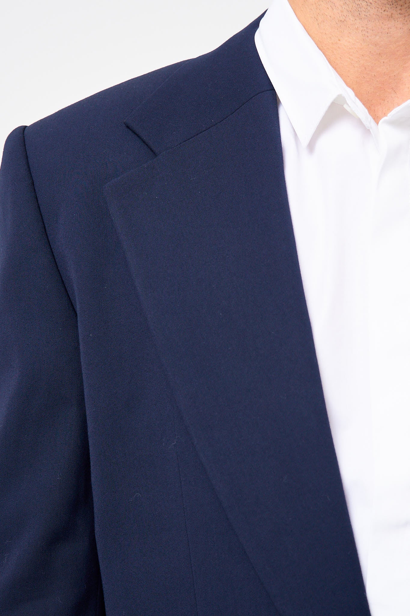Fitted Suit Jacket Navy - Image 4