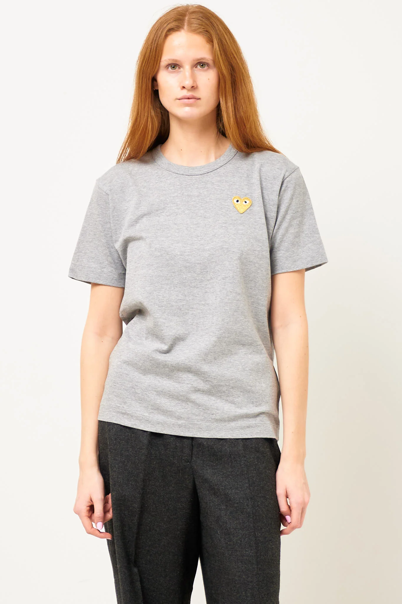 Gold Heart T-shirt Grey - Image 7