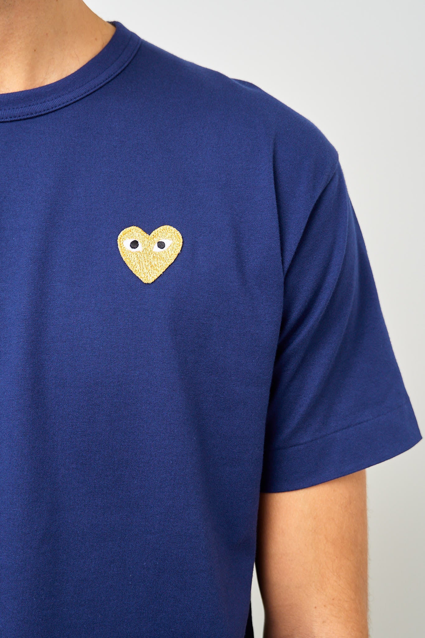 Gold Heart T-shirt Navy - Image 2