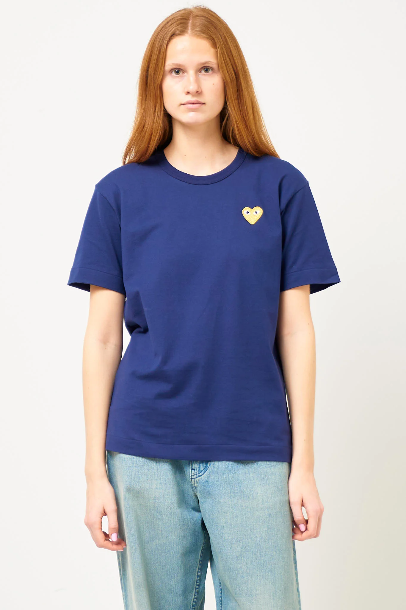 Gold Heart T-shirt Navy - Image 6