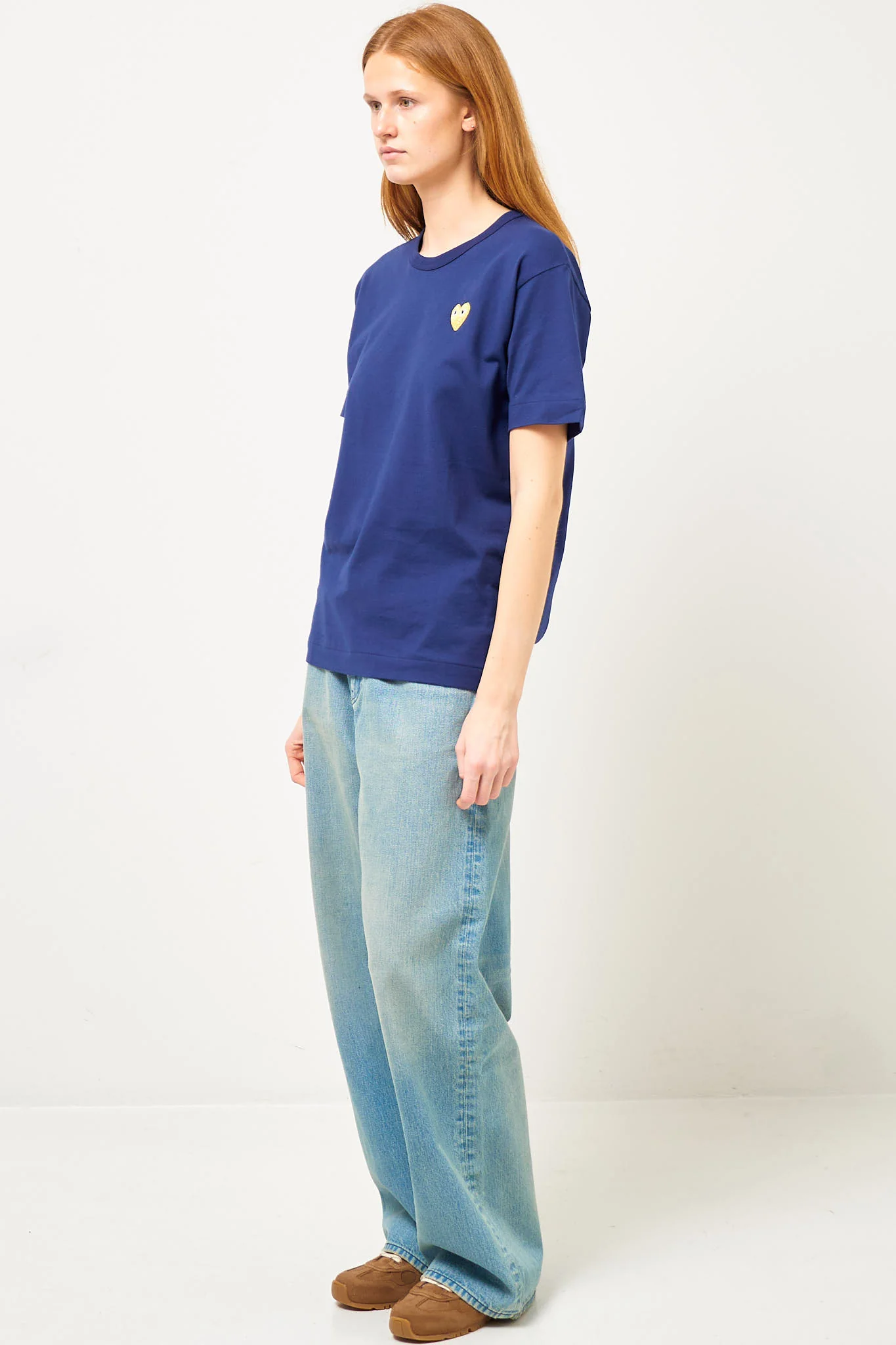 Gold Heart T-shirt Navy - Image 7