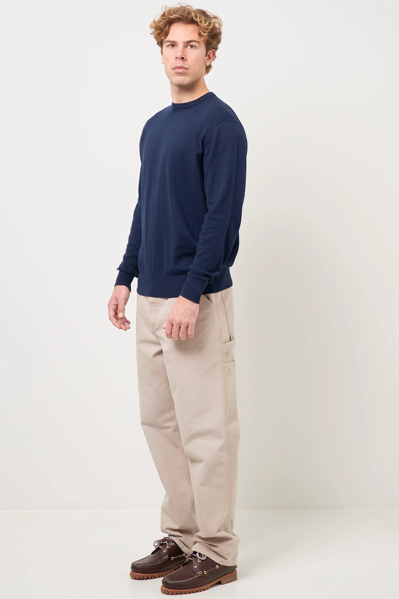 Gustaf Cotton Sweater Navy - Image 2
