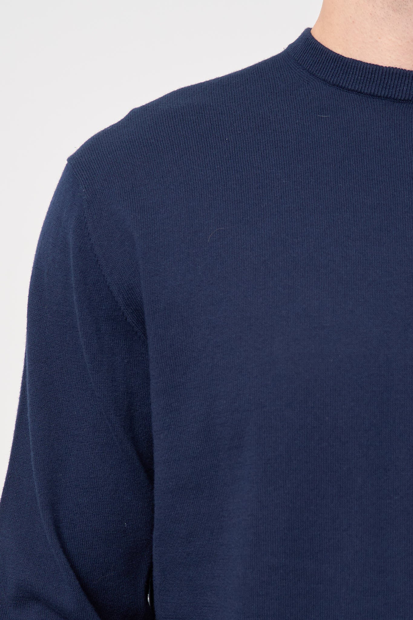 Gustaf Cotton Sweater Navy - Image 3