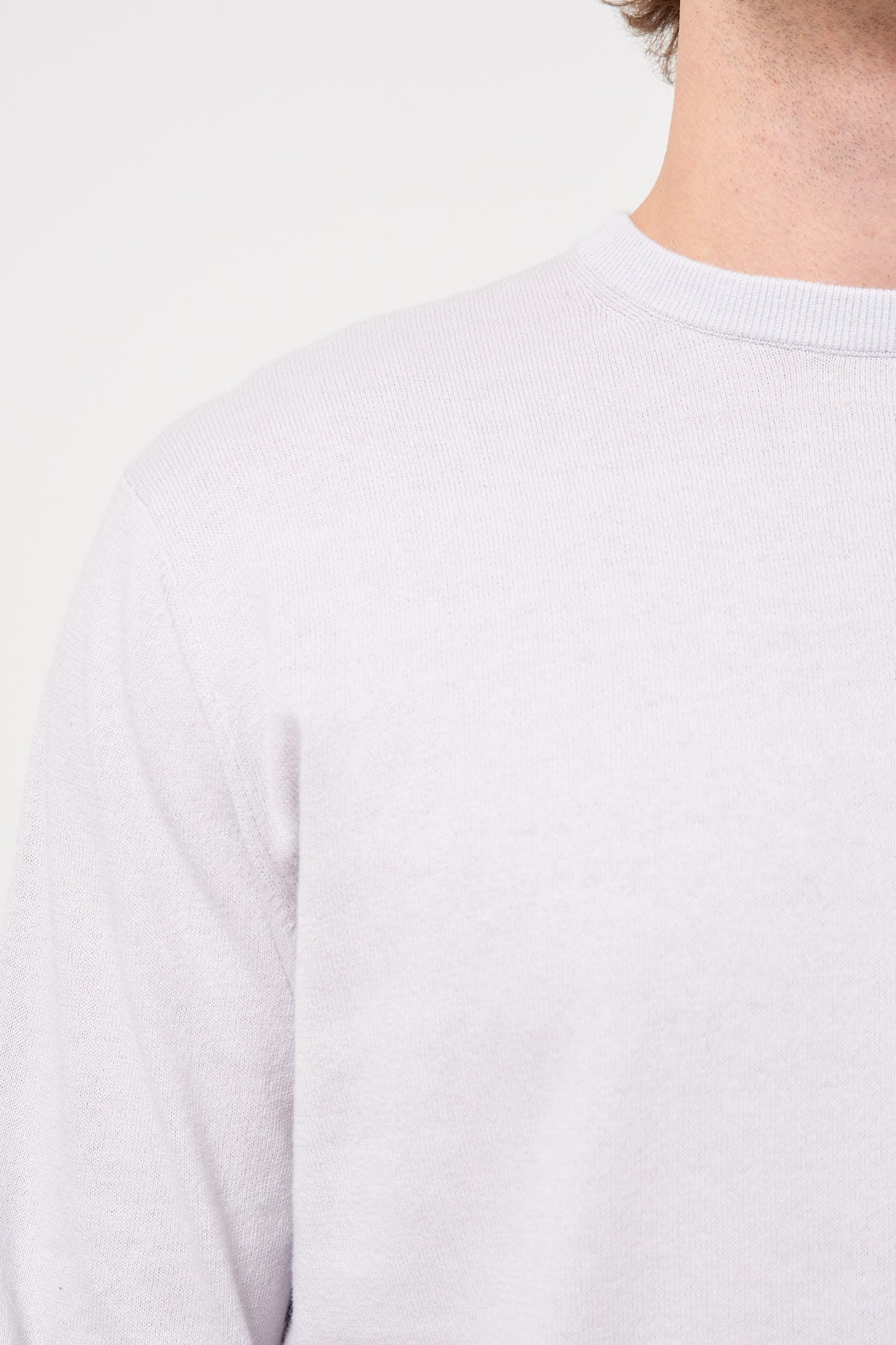 Gustaf Cotton Sweater Steam Grey - Image 3