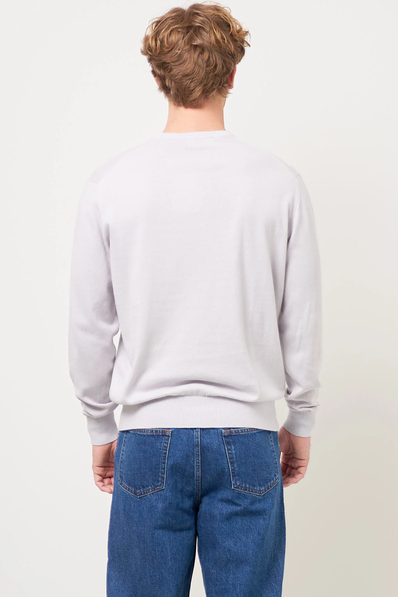 Gustaf Cotton Sweater Steam Grey - Image 6