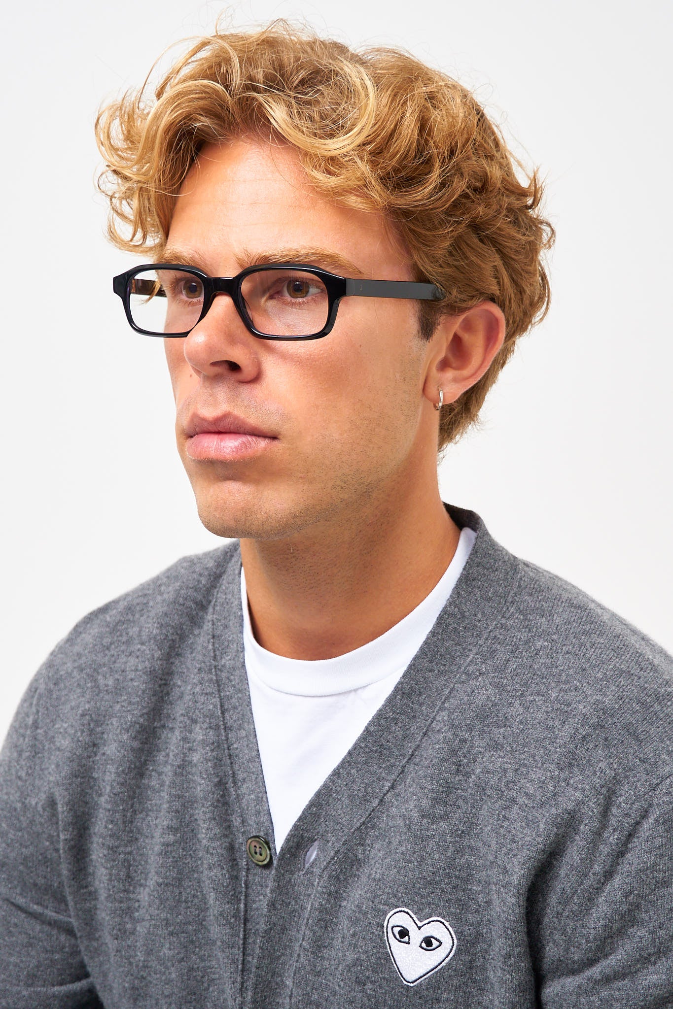 Hanky Solid Black/Clear Lens Blue Light - Image 2