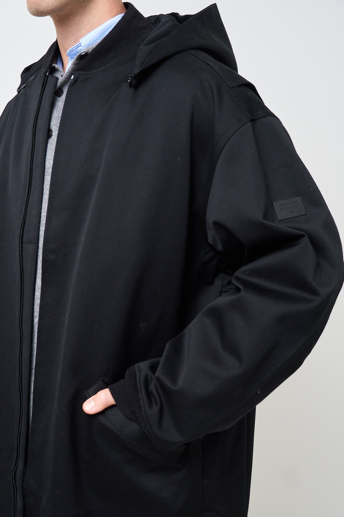 Hooded Coat Black - Image 2