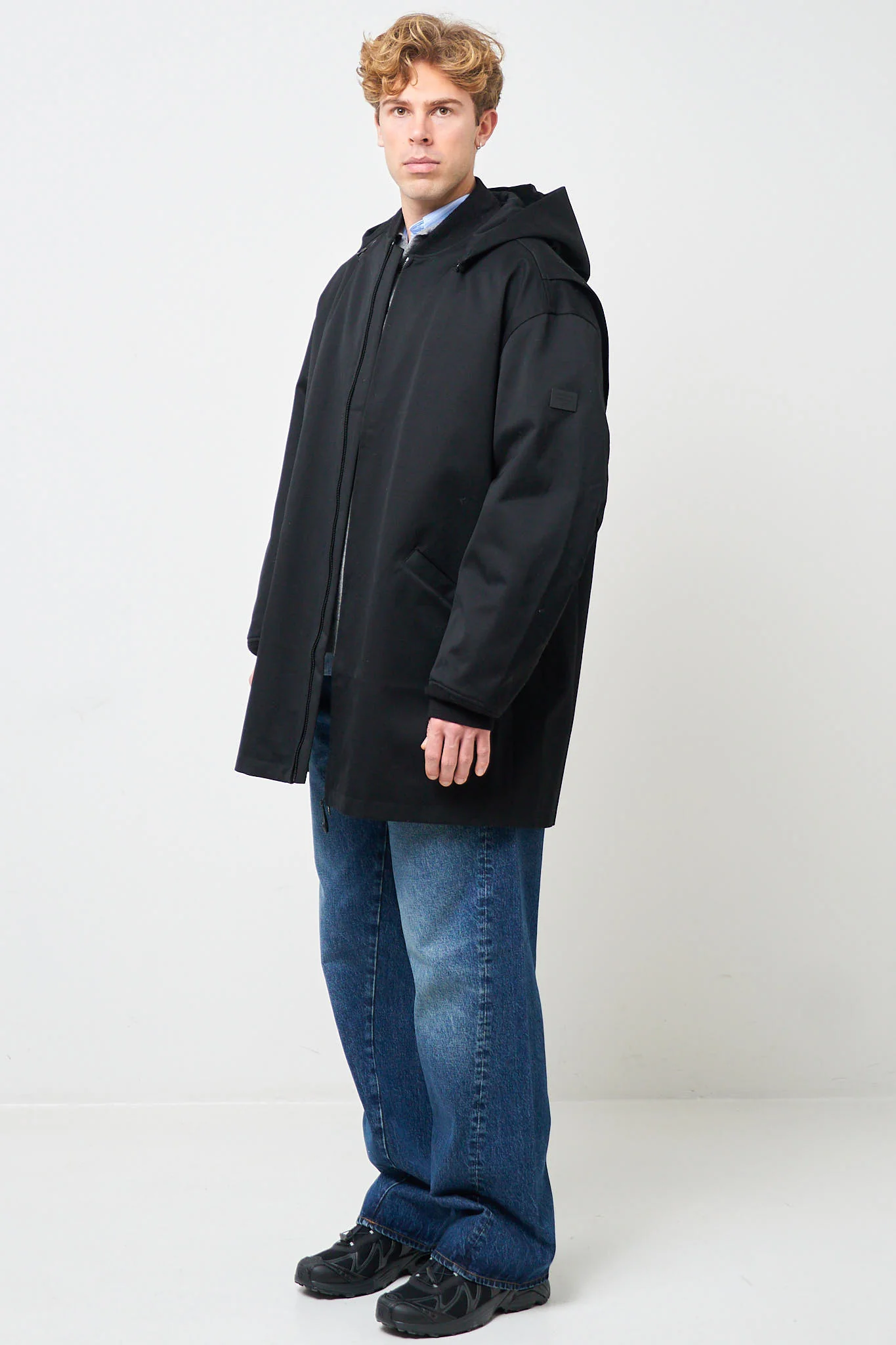 Hooded Coat Black - Image 3