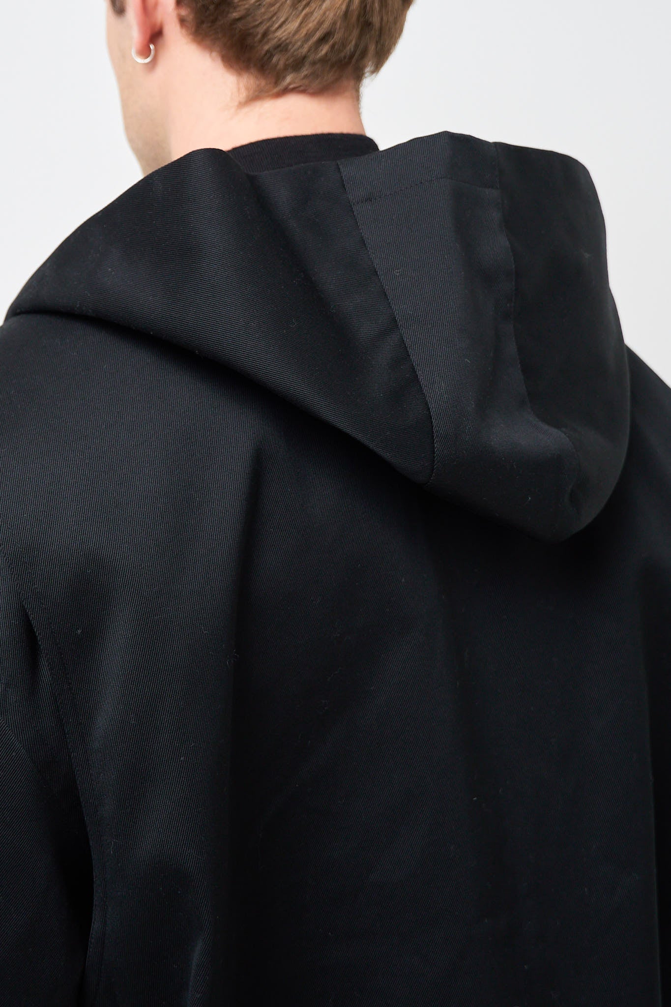 Hooded Coat Black - Image 4
