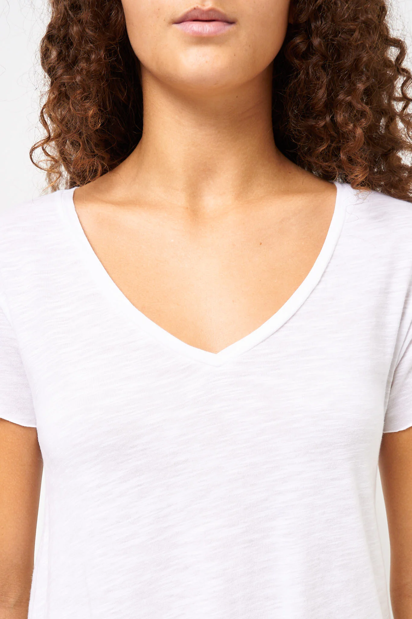 Jacksonville V-neck T-shirt White - Image 3