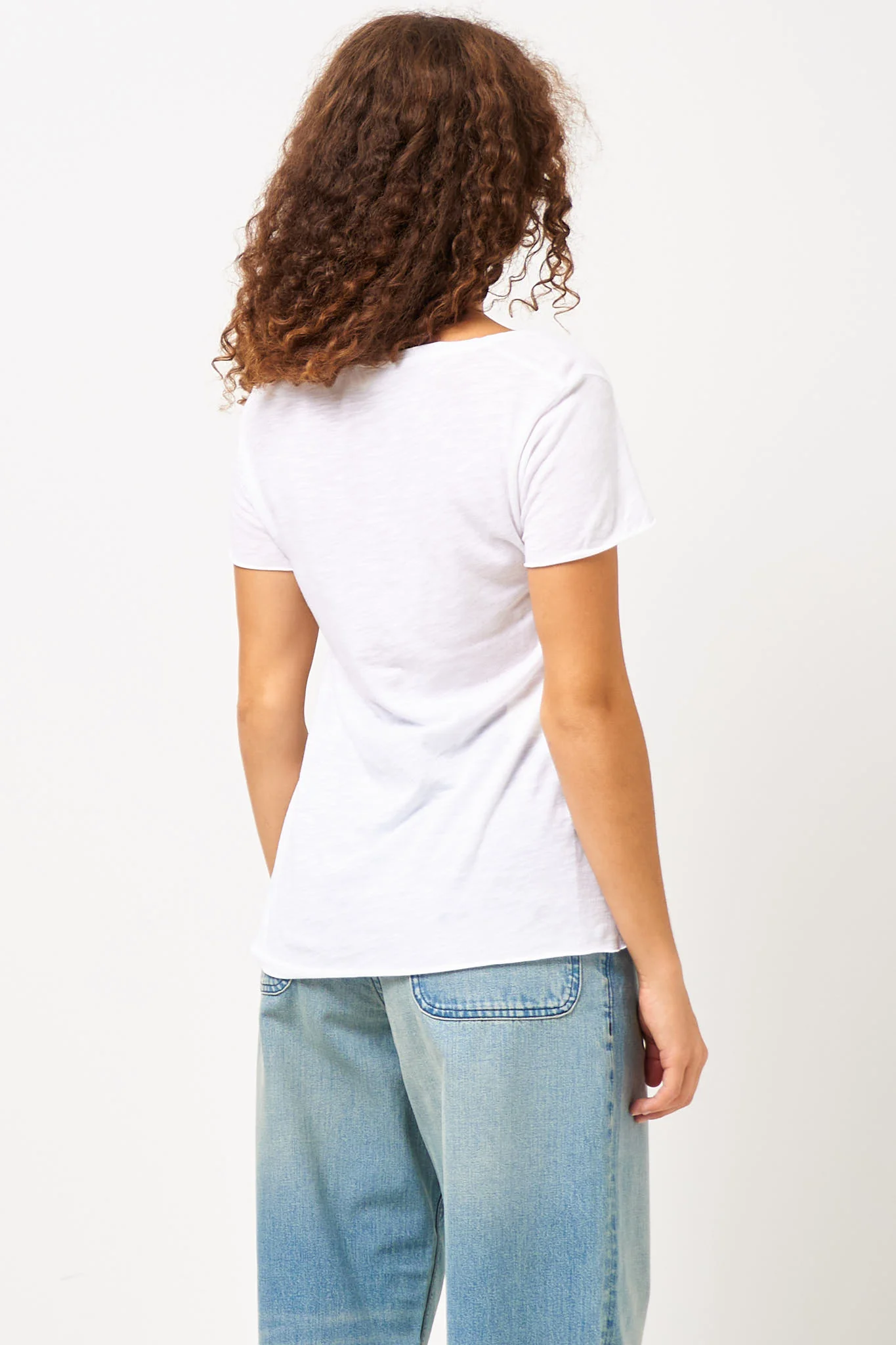 Jacksonville V-neck T-shirt White - Image 6