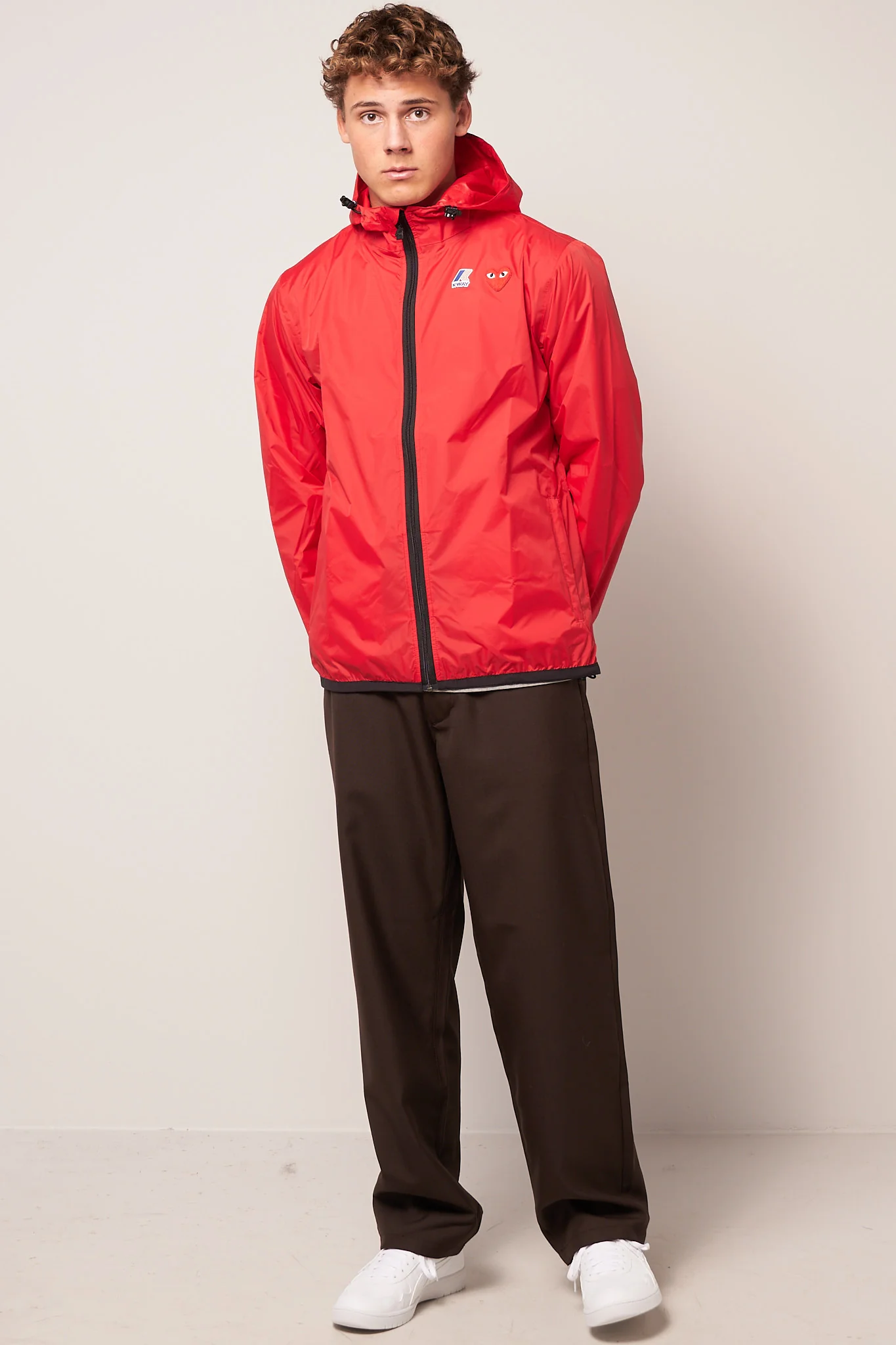 K-Way Hoodie Full Zip Red - Image 2