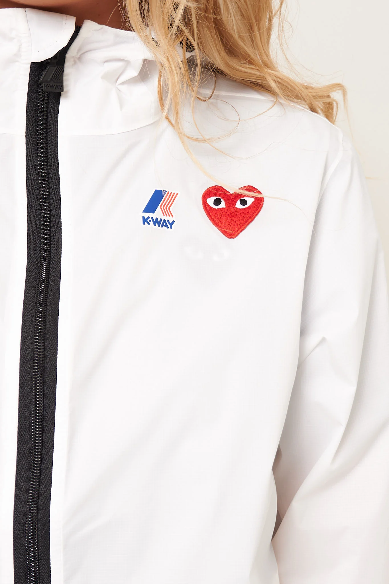 K-Way Hoodie Full Zip White - Image 4