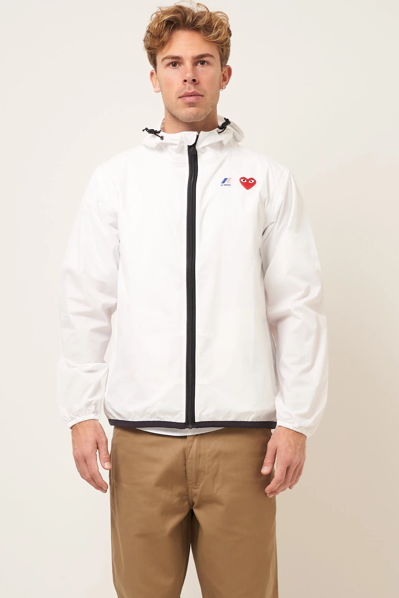 K-Way Hoodie Full Zip White - Image 6