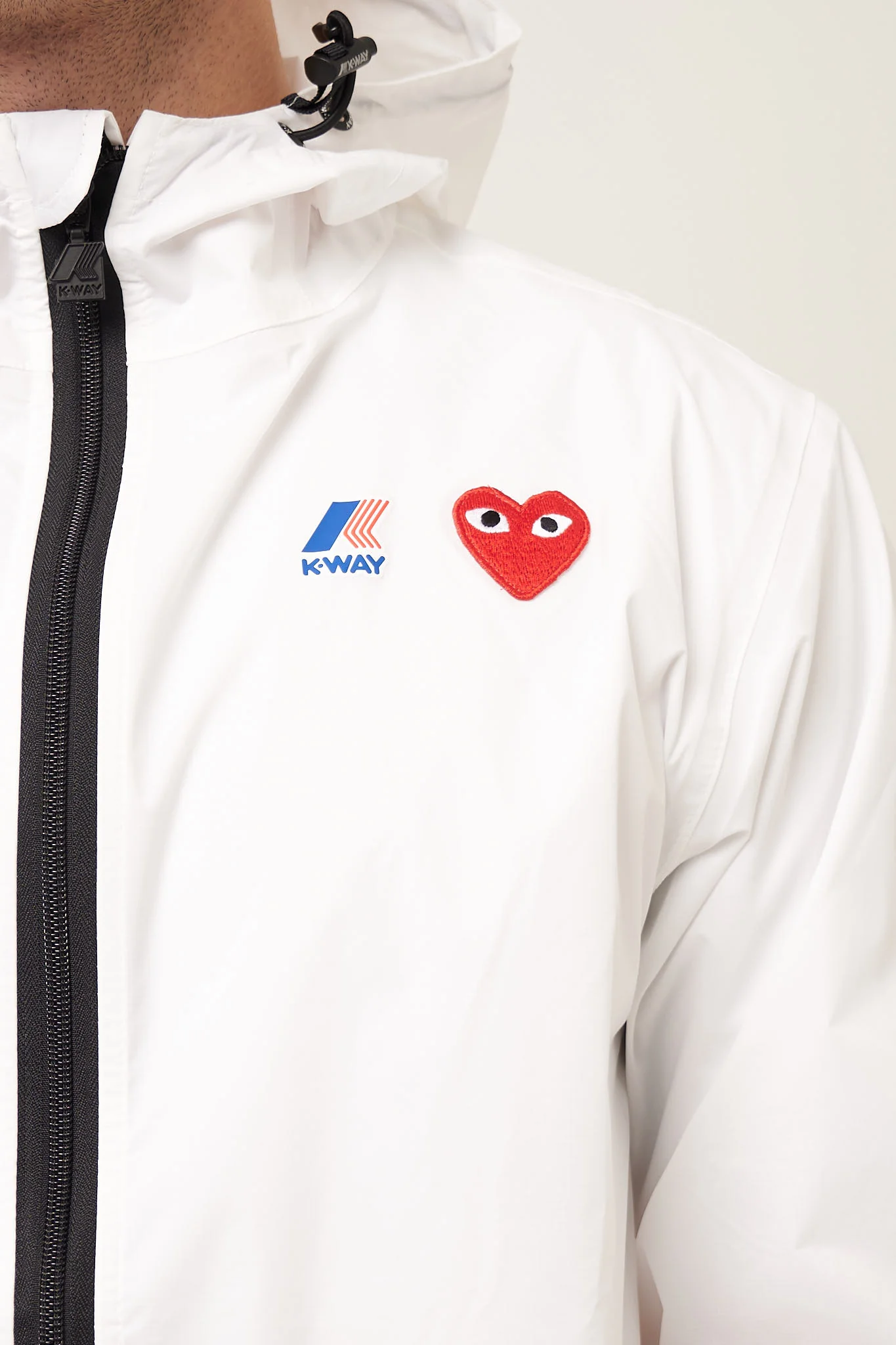 K-Way Hoodie Full Zip White - Image 9