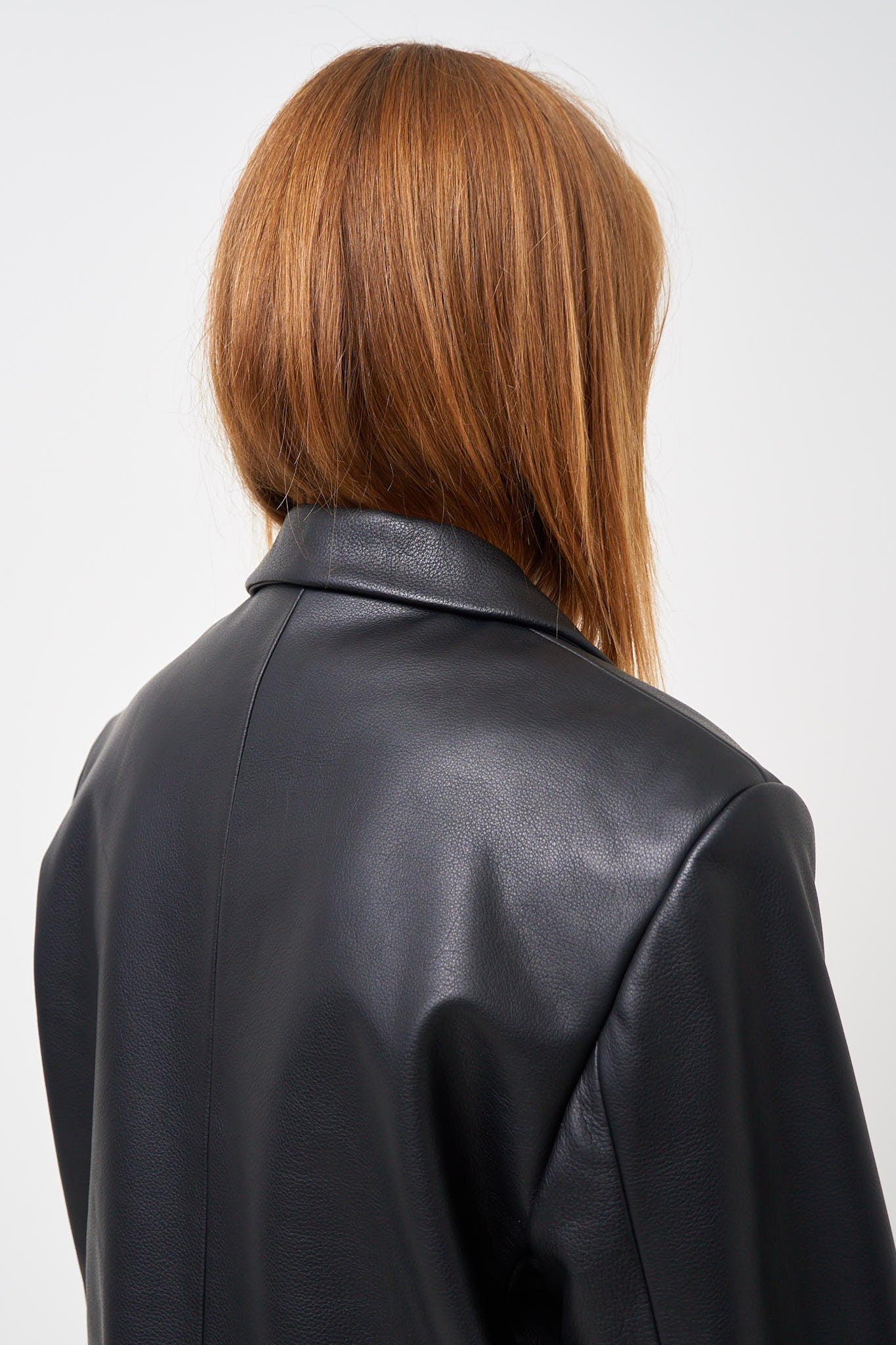 Leather Blazer Black - Image 5