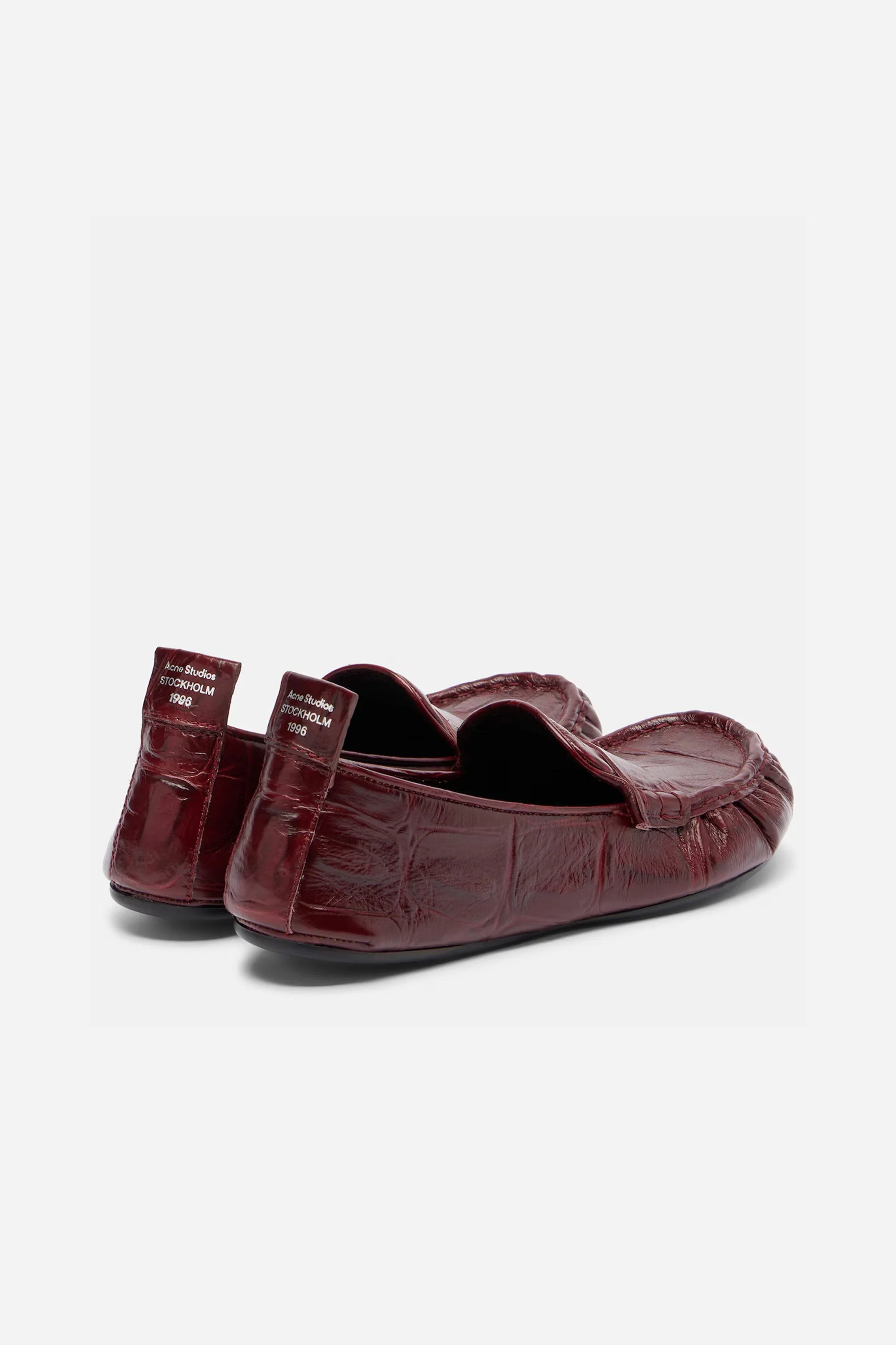 Leather Loafers Burgundy - Image 4
